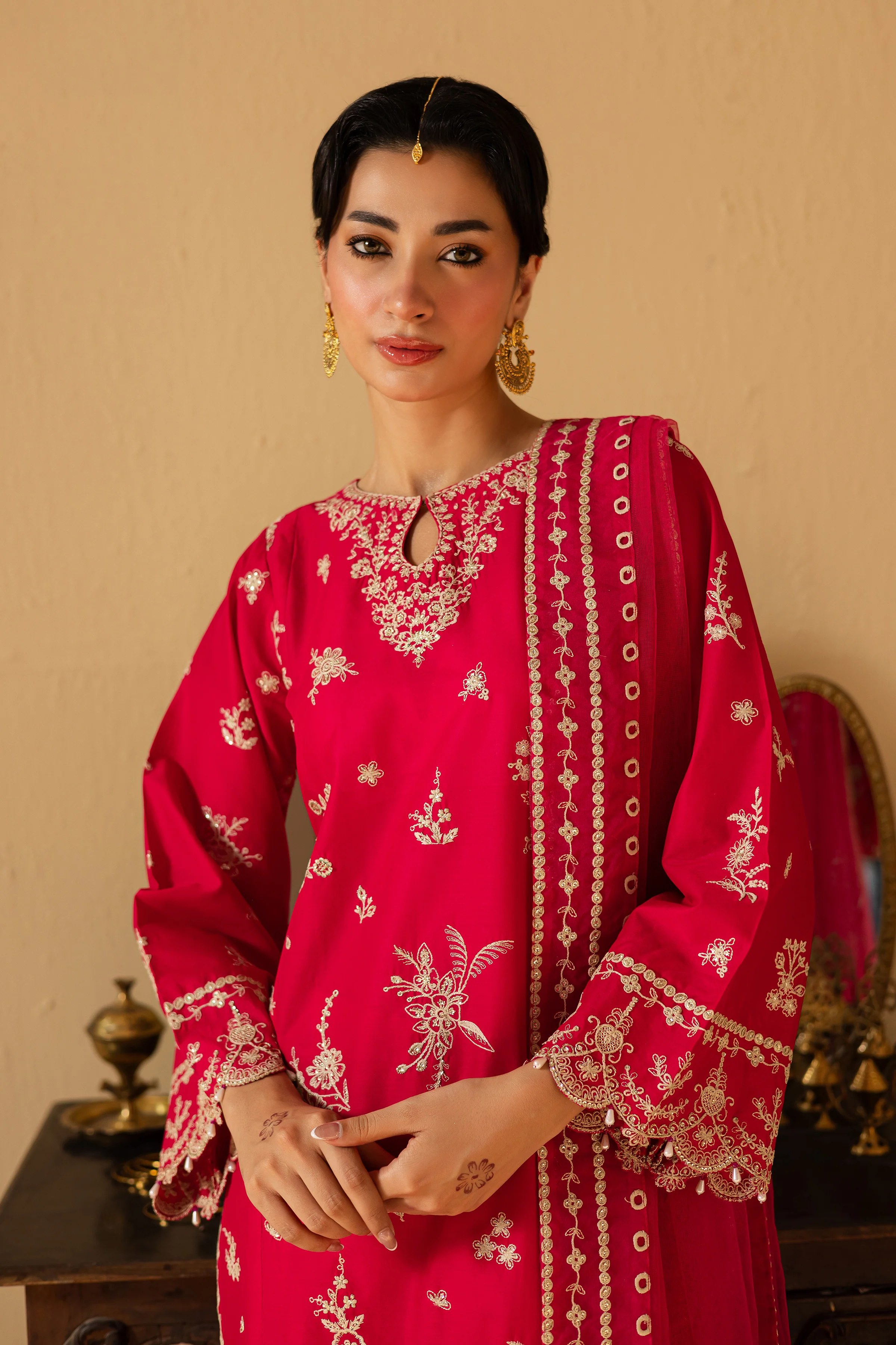 Pink Pearl 3Pc - Festive Eid Pret - Image 3