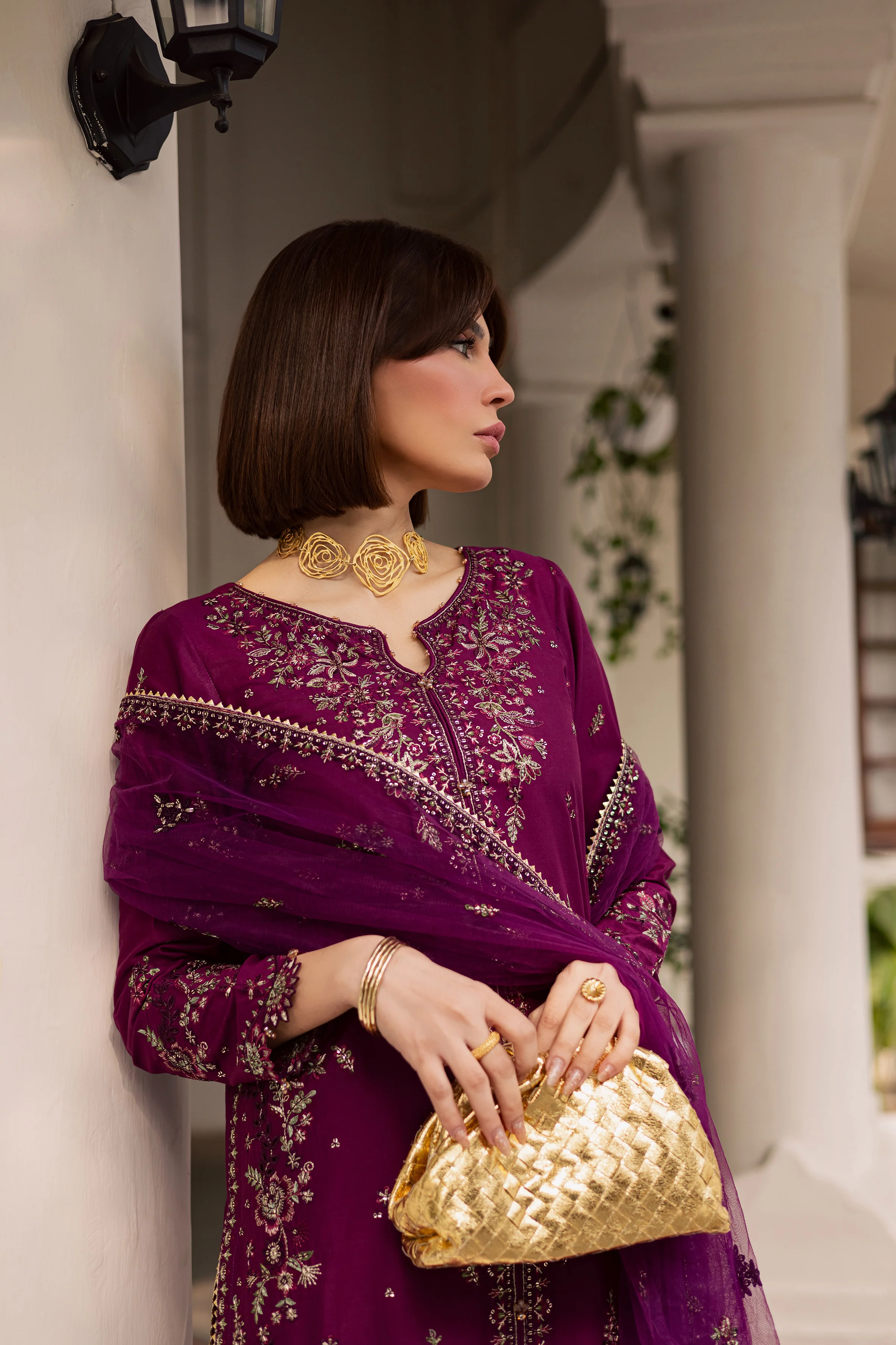 Merissa 3Pc - Festive Embroidered Lawn - Image 4