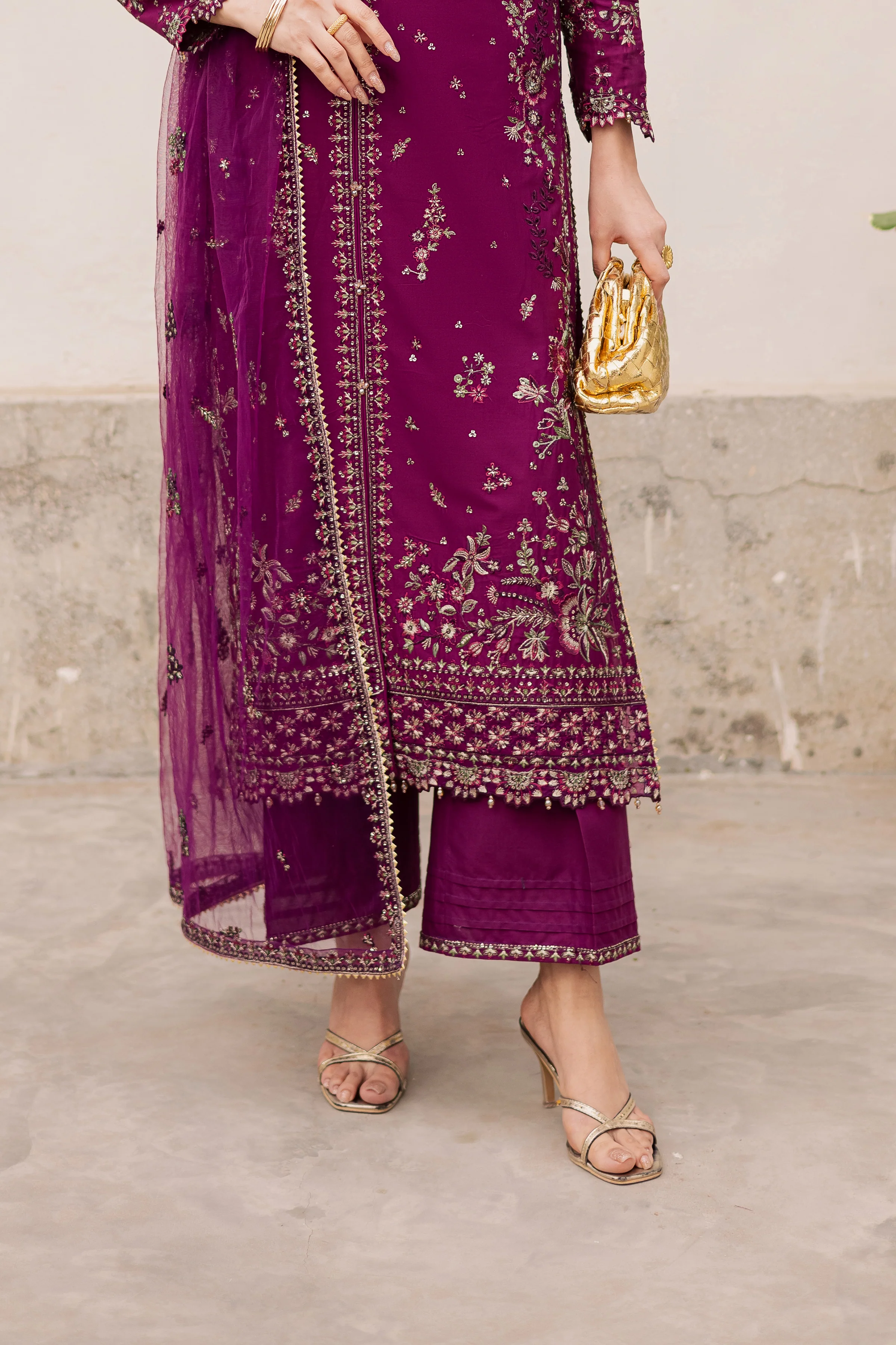 Merissa 3Pc - Festive Embroidered Lawn - Image 6