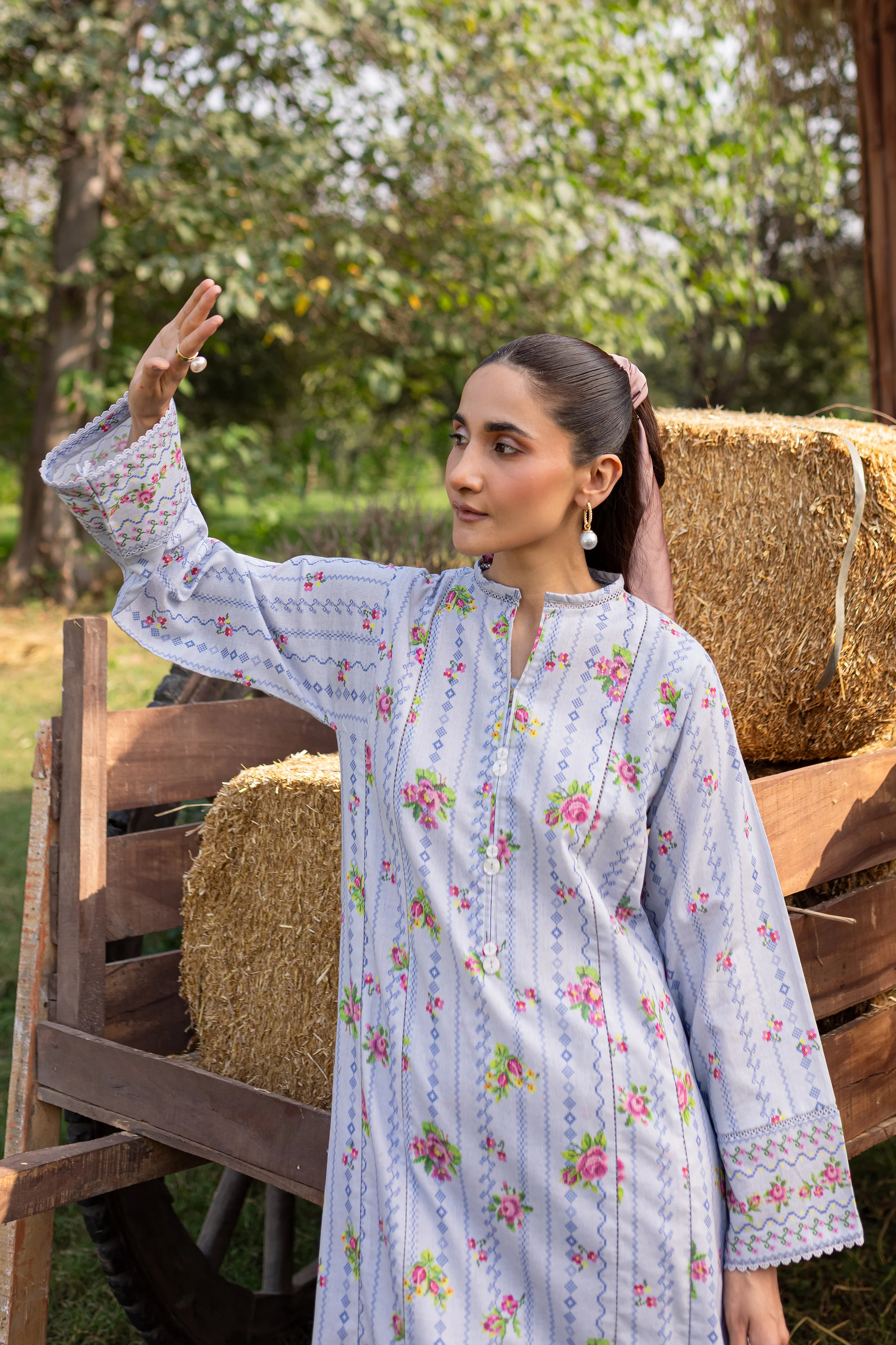 Pinokio 2Pc - Printed Khaddar Dress - Image 5