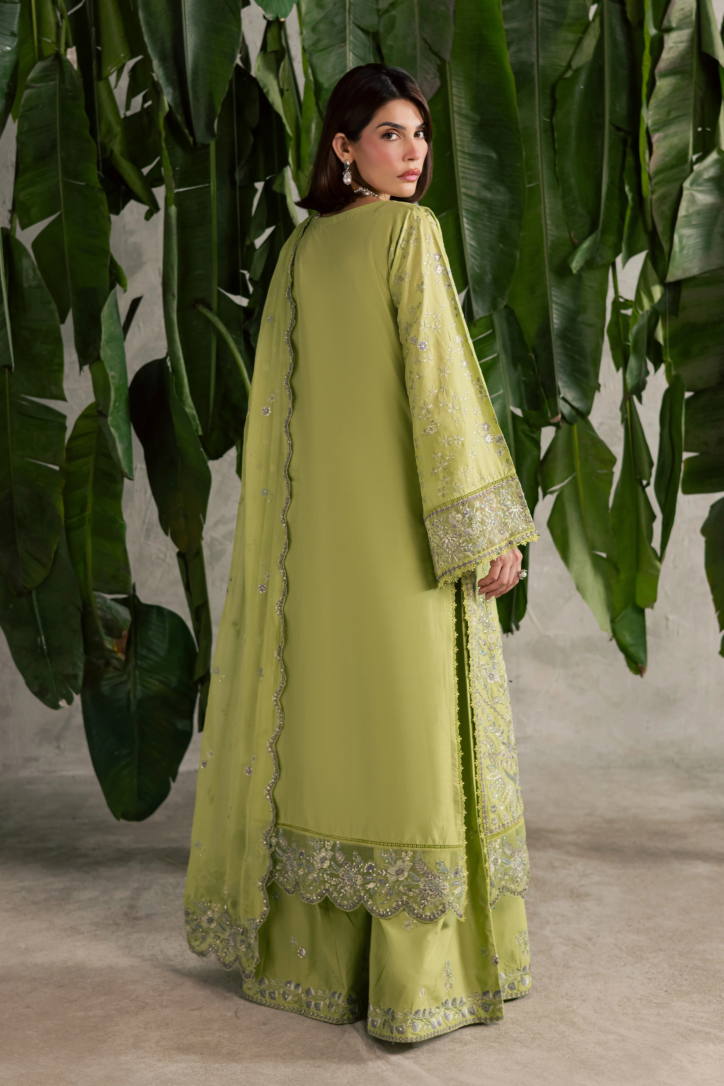Pistachia 3Pc - Festive Embroidered Lawn - Image 8