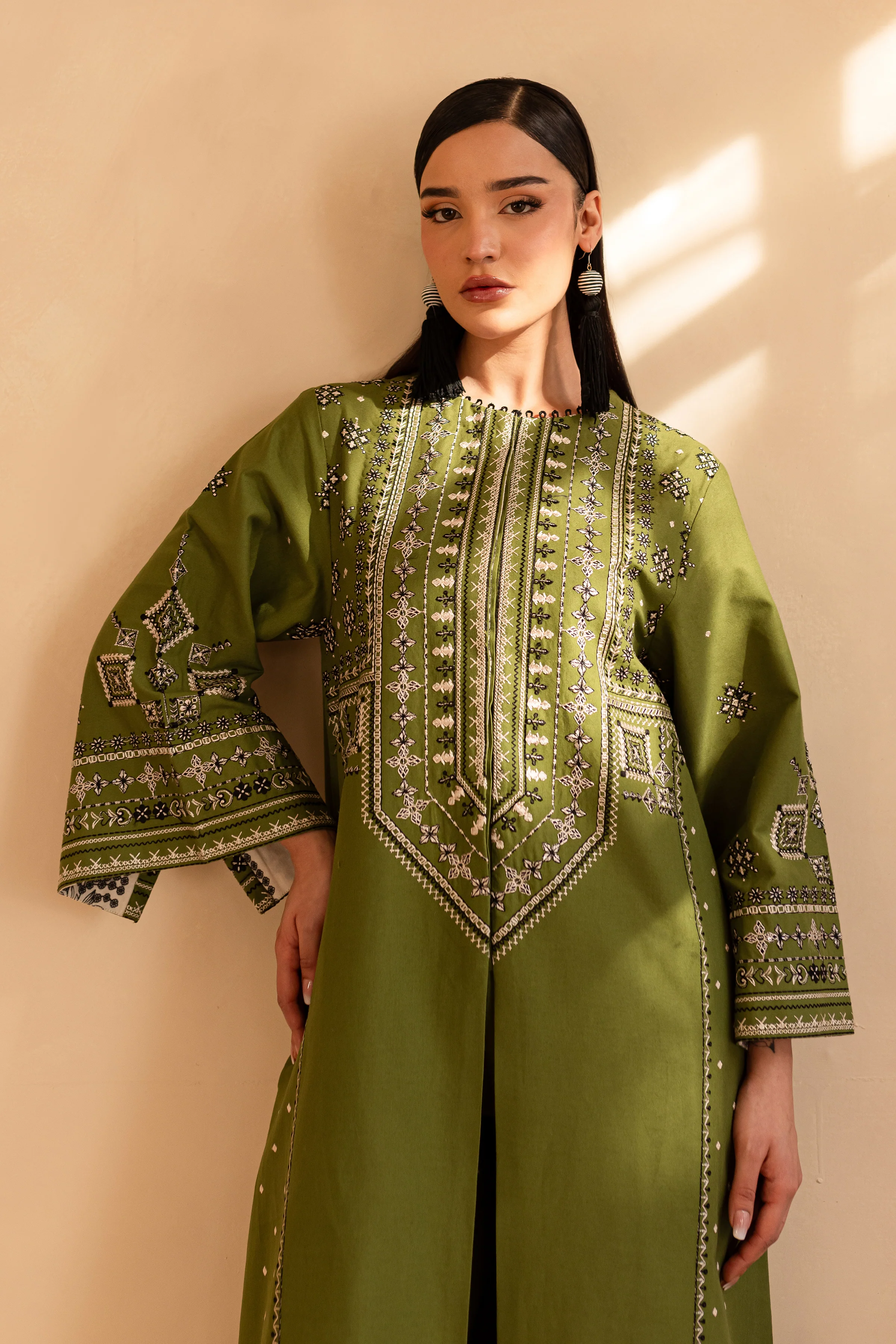 Pixie 2Pc - Embroidered Khaddar Dress - Image 2
