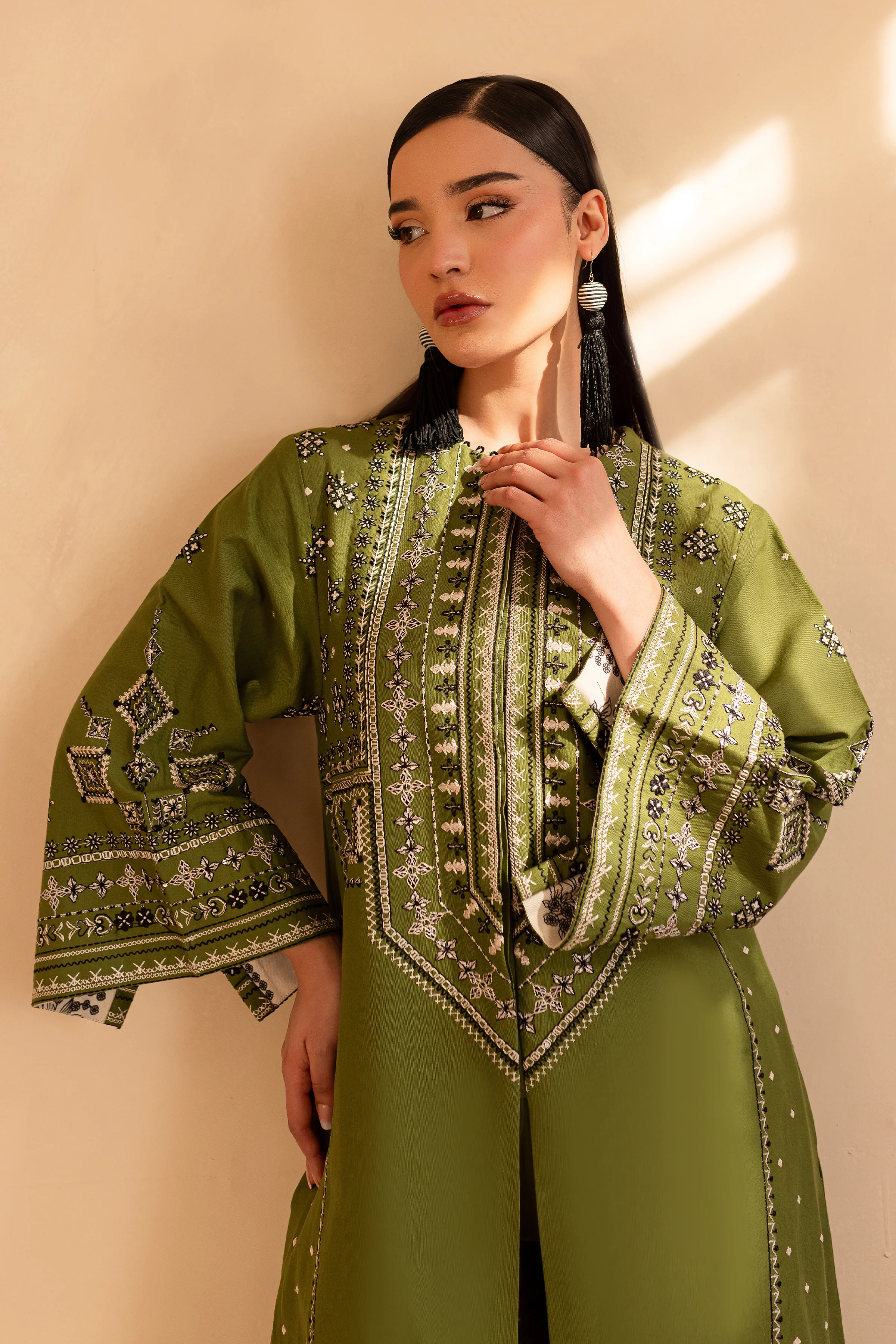 Pixie 2Pc - Embroidered Khaddar Dress - Image 3