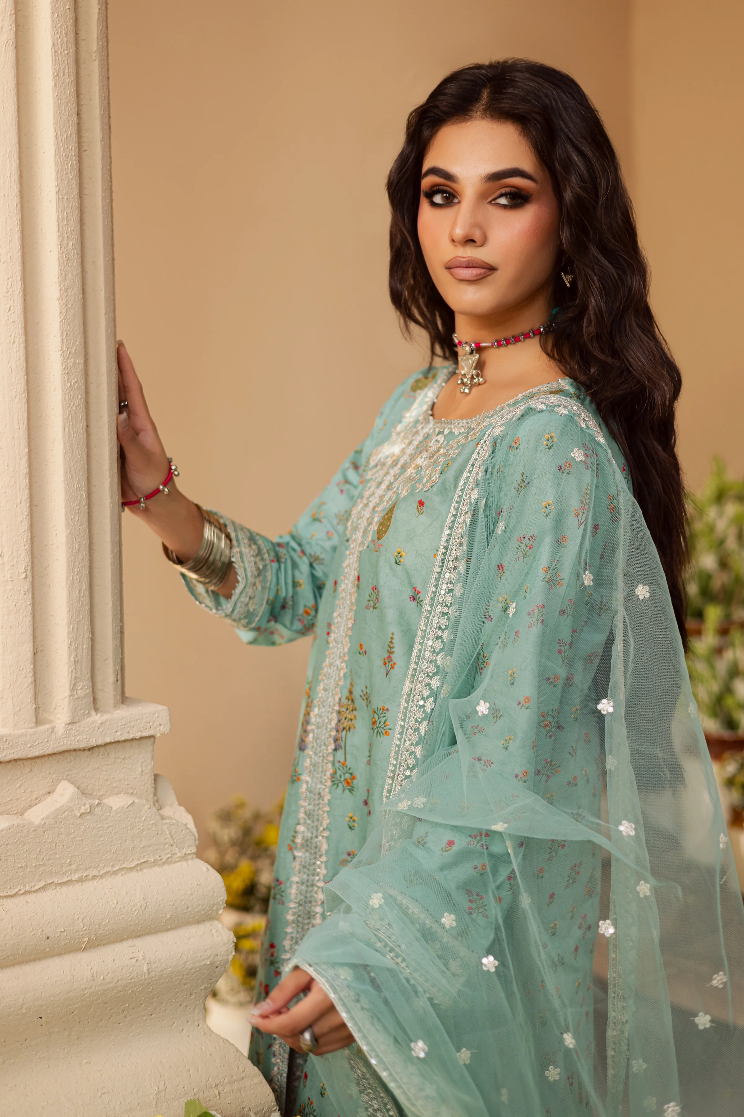 Primal Era 3Pc - Printed Lawn Dress - Image 6
