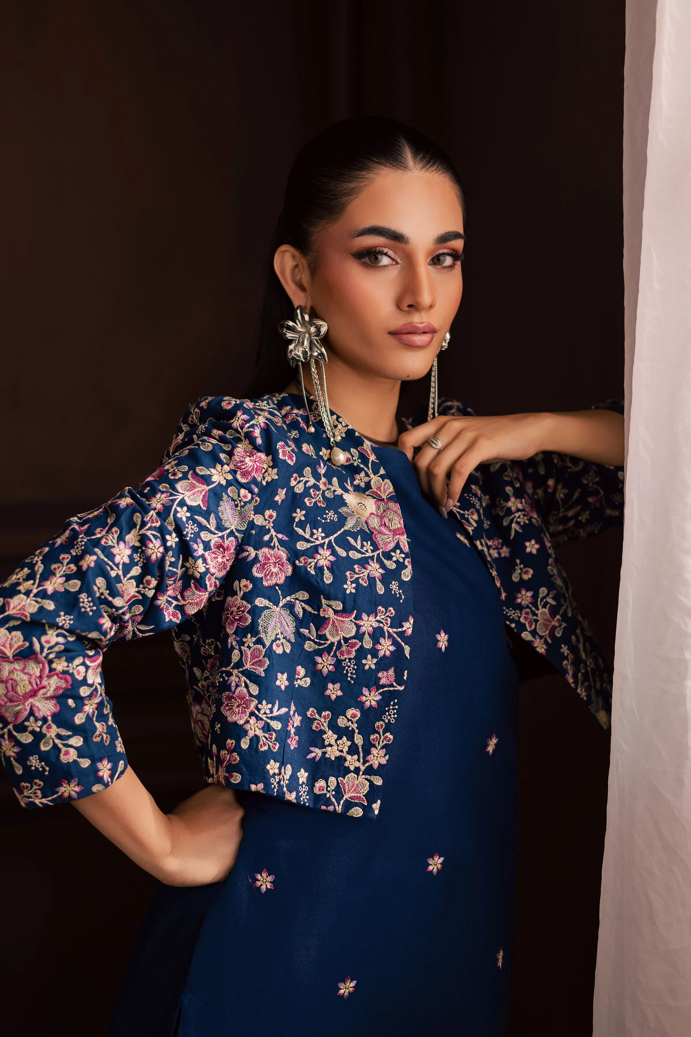 Purkashish 3Pc - Embroidered Khaddar Dress - Image 4