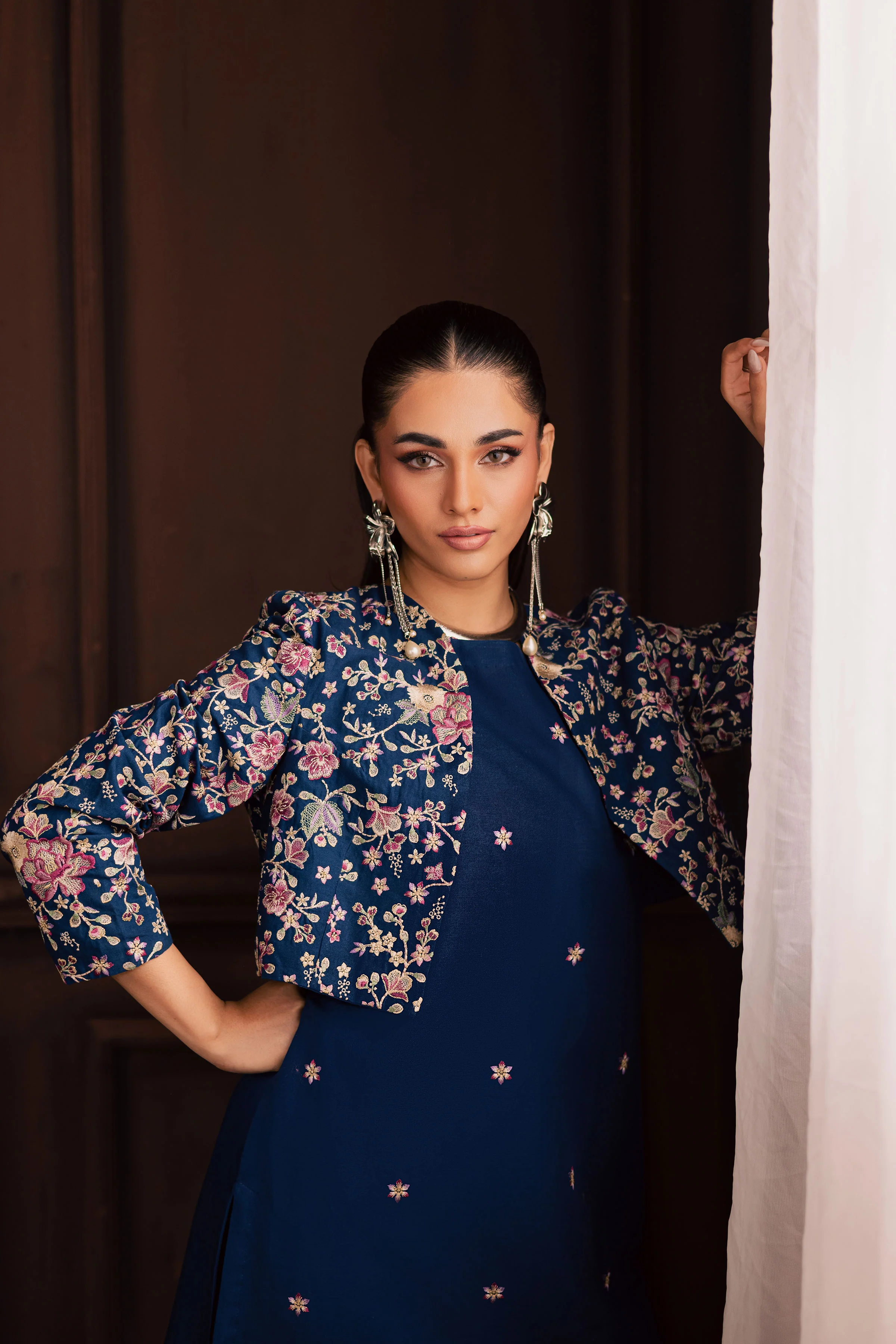 Purkashish 3Pc - Embroidered Khaddar Dress - Image 5