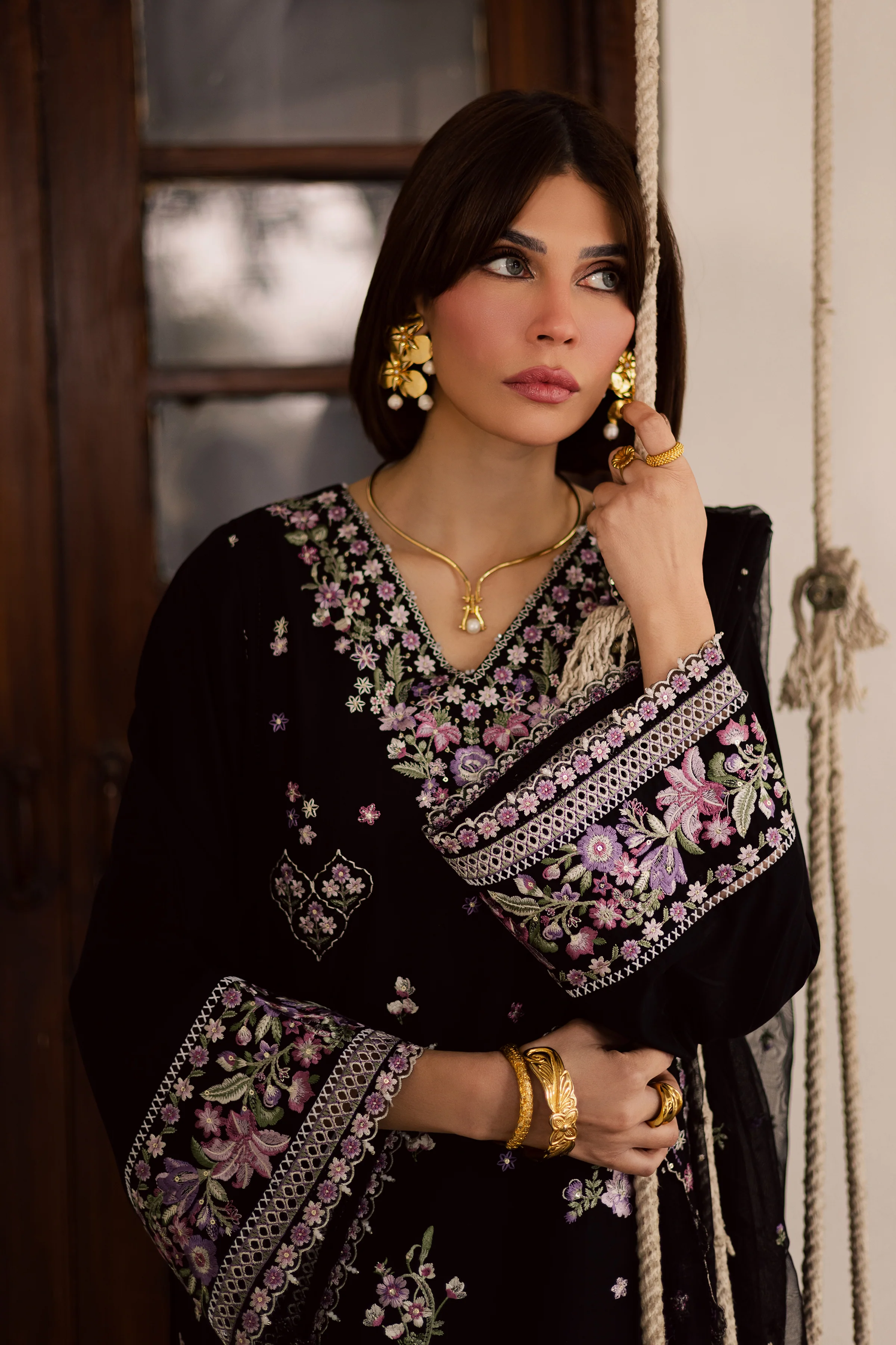 Raeqa 3Pc - Festive Embroidered Lawn - Image 6