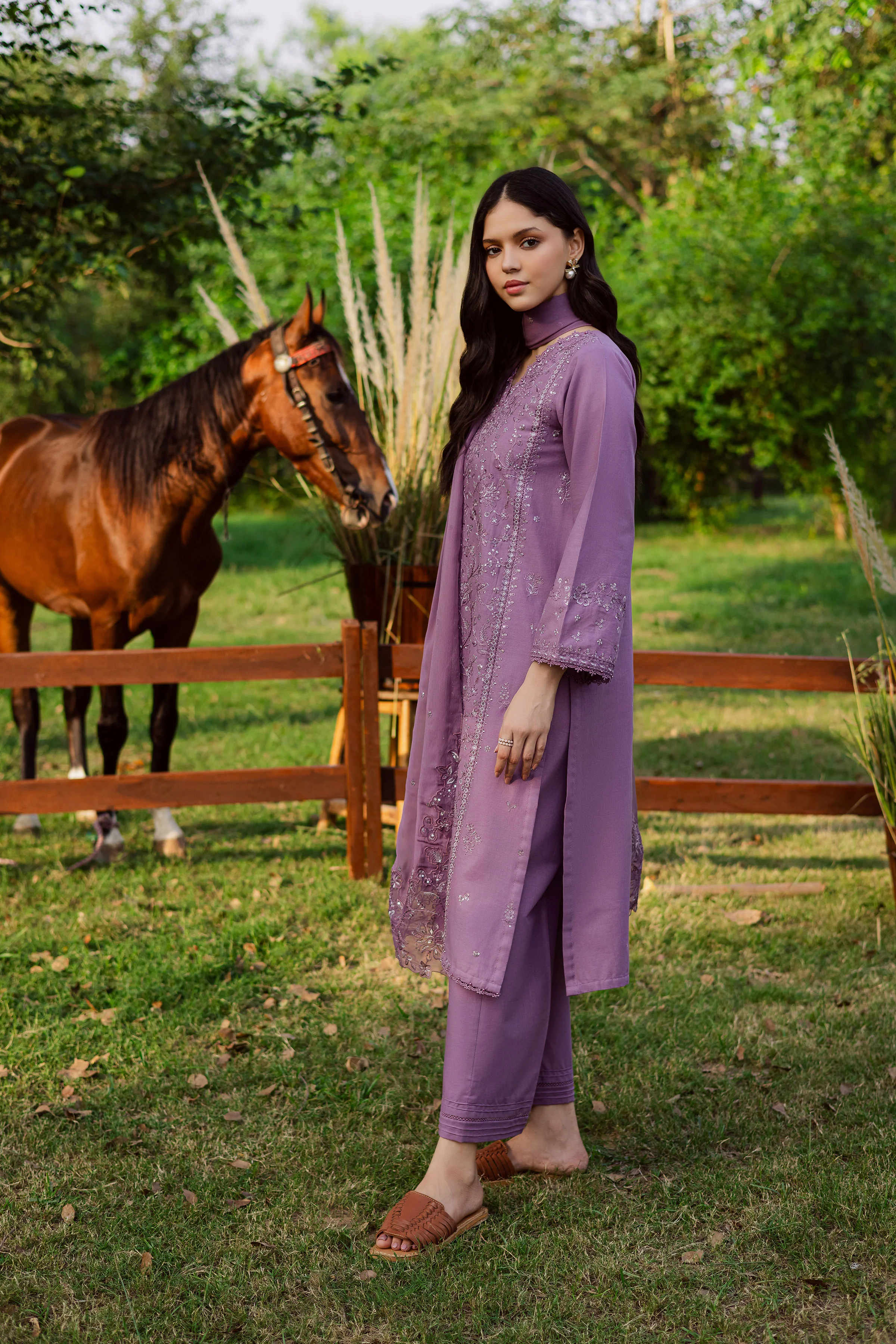 Raeven 3Pc - Embroidered Khaddar Dress - Image 3