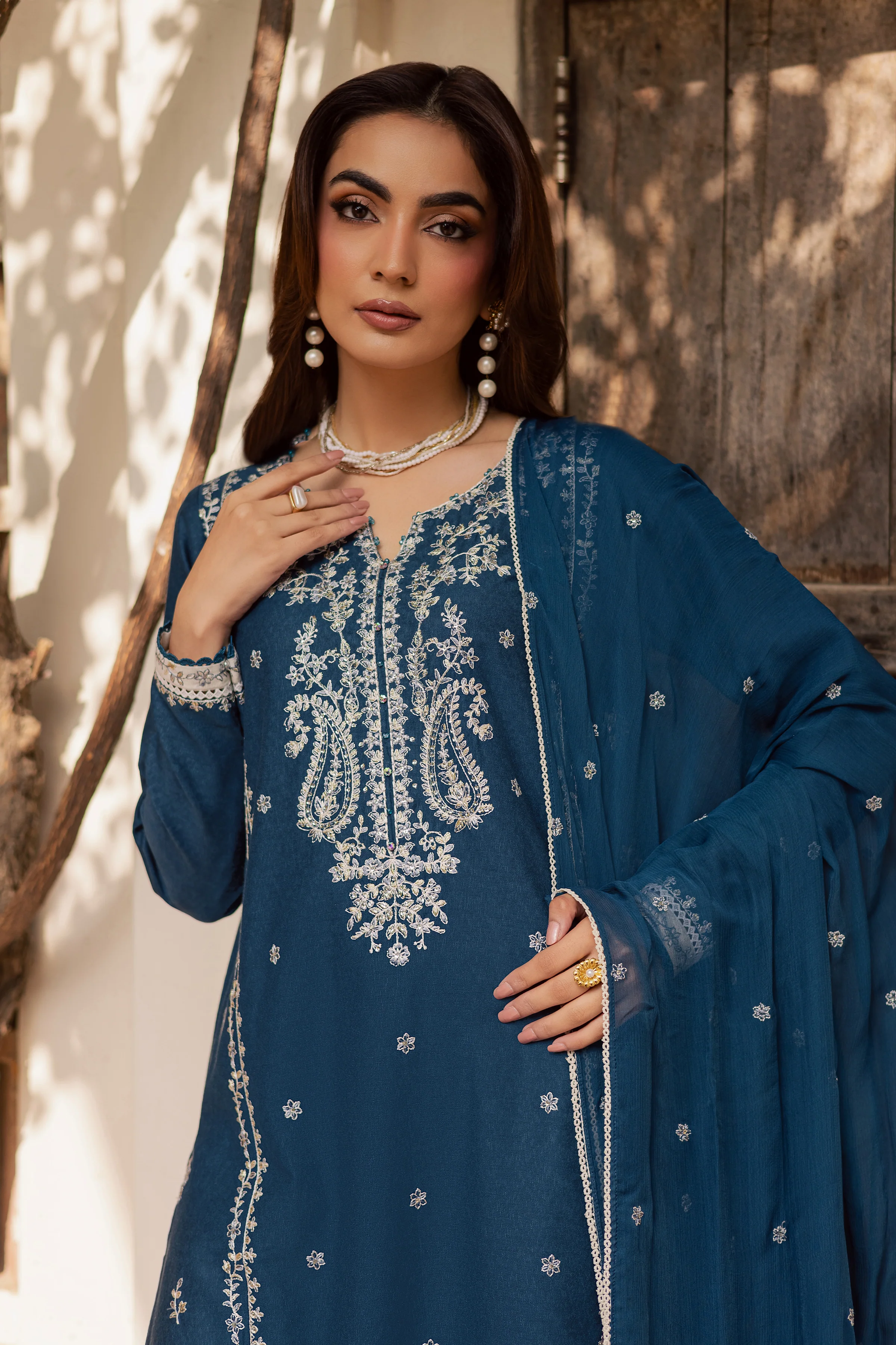 Raham 3Pc - Embroidered Festive Pret - Image 4
