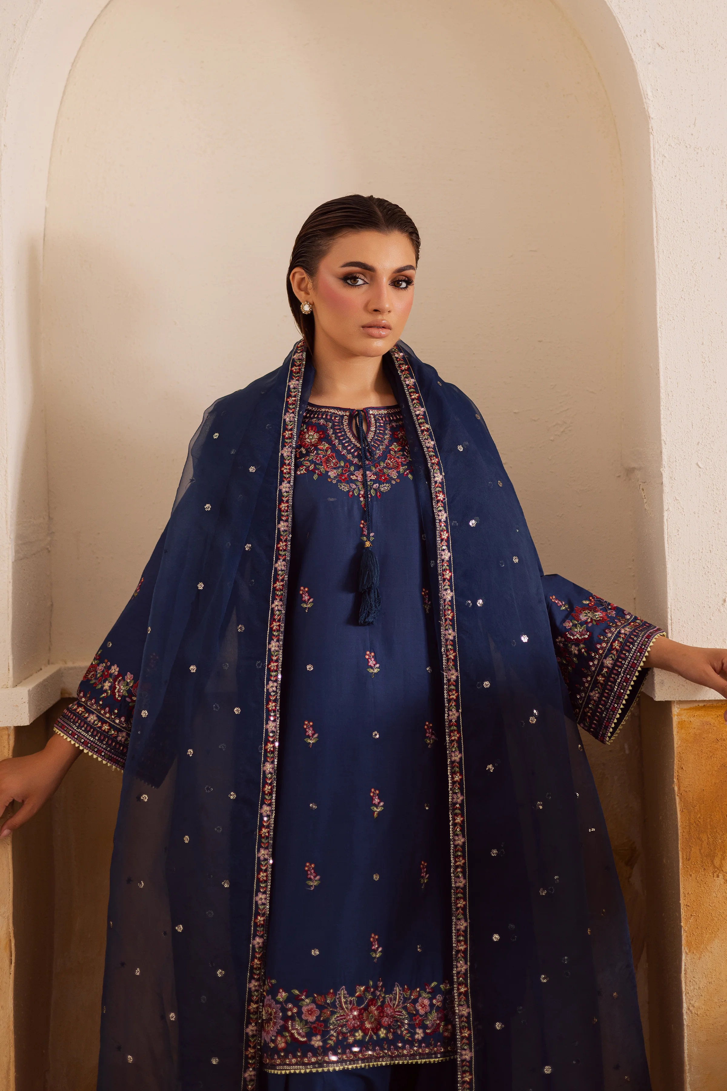 Raisa 3Pc - Embroidered Lawn Pret - Image 3