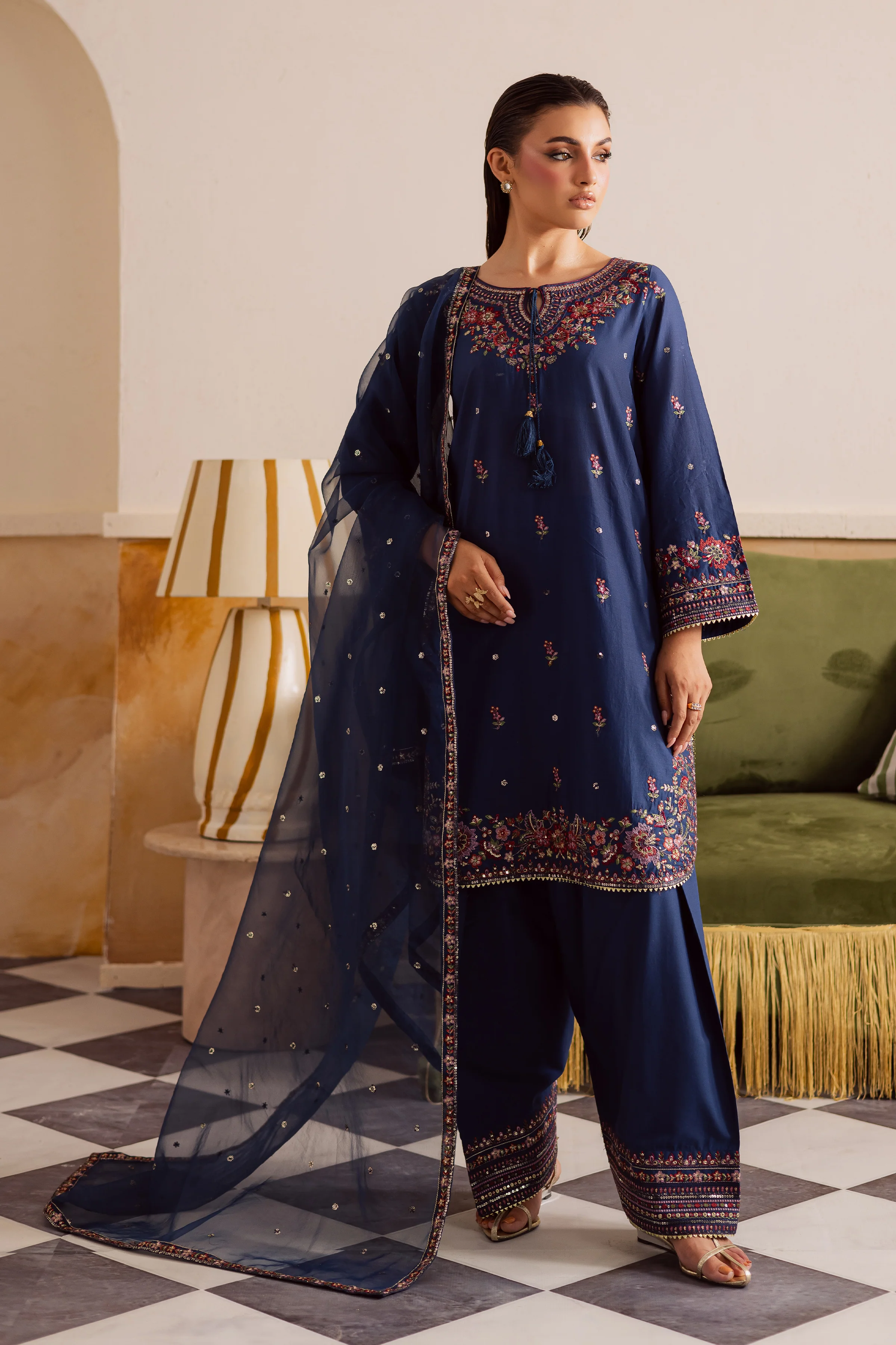 Raisa 3Pc - Embroidered Lawn Pret - Image 6