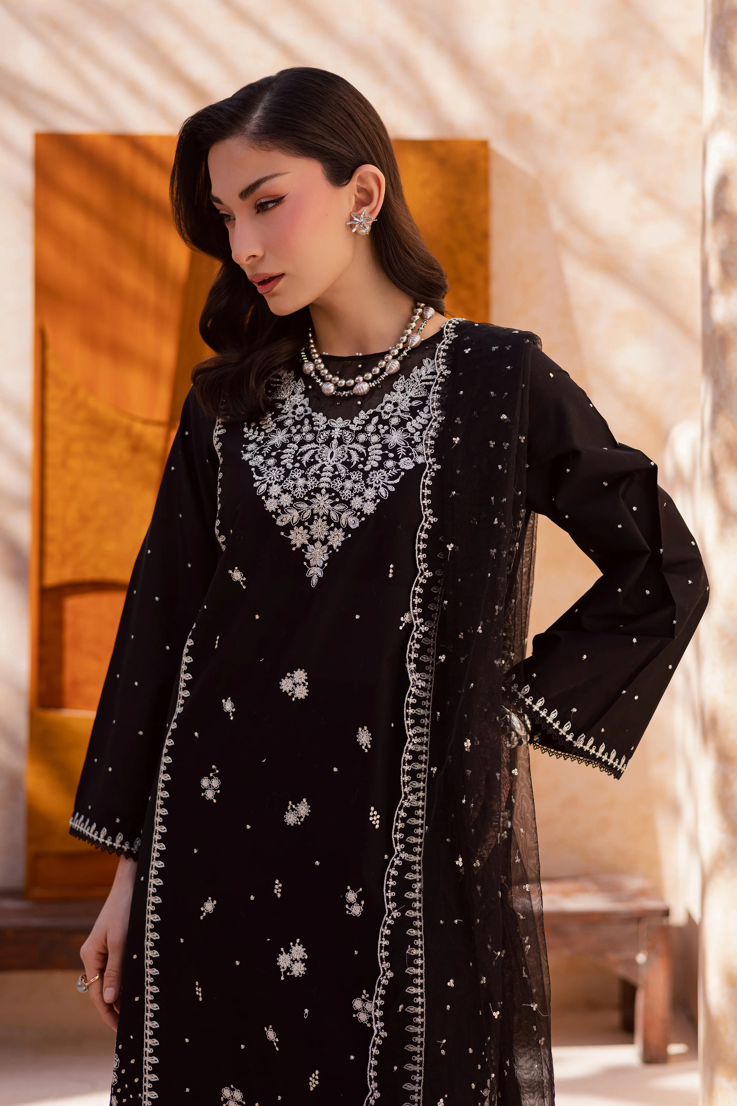 Rameesha 3Pc - Festive Embroidered Lawn - Image 2