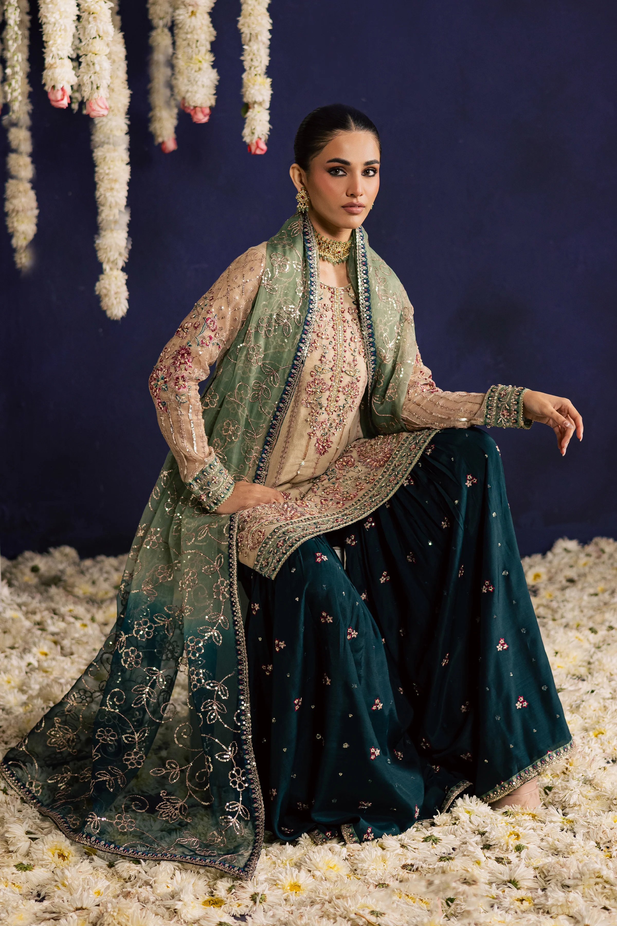 Rangeen 3Pc - Wedding Formal Dress - Image 2