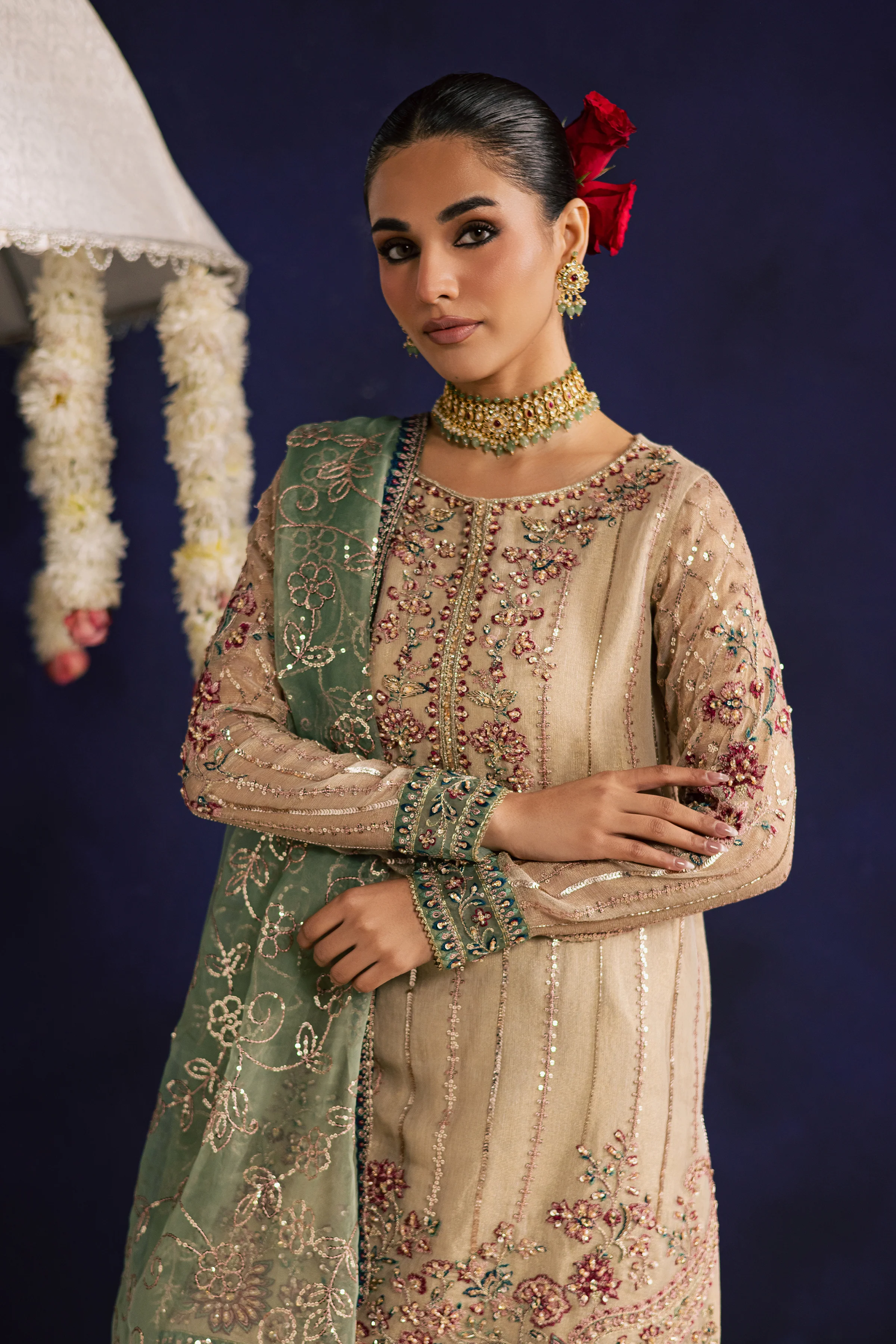 Rangeen 3Pc - Wedding Formal Dress - Image 3