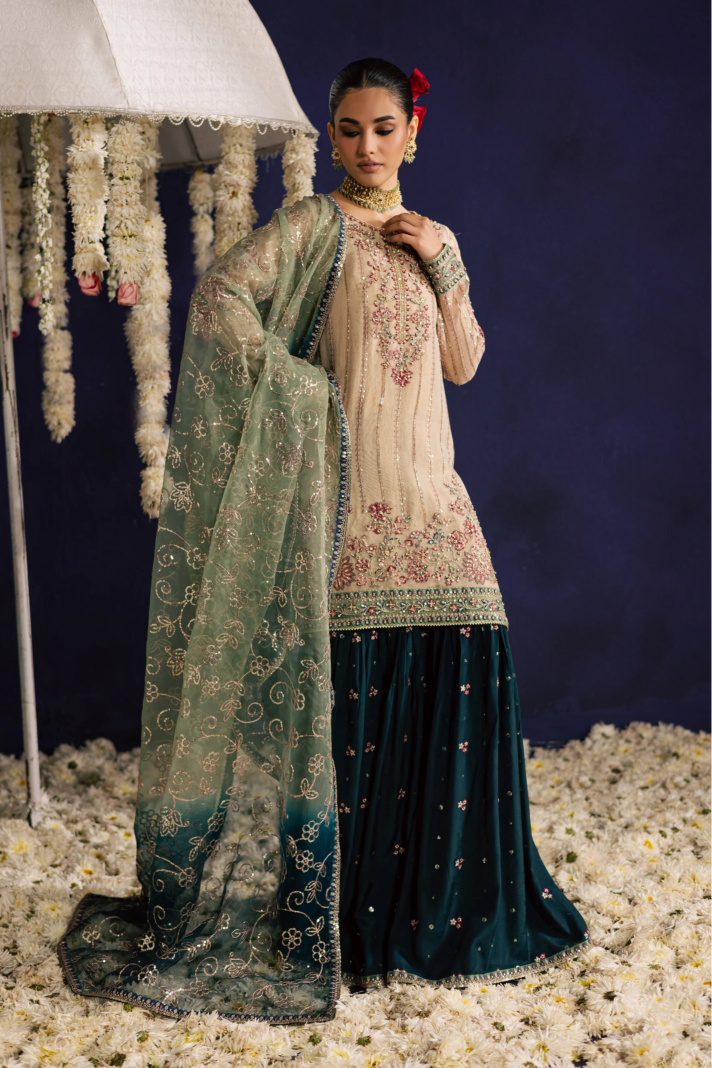 Rangeen 3Pc - Wedding Formal Dress - Image 4