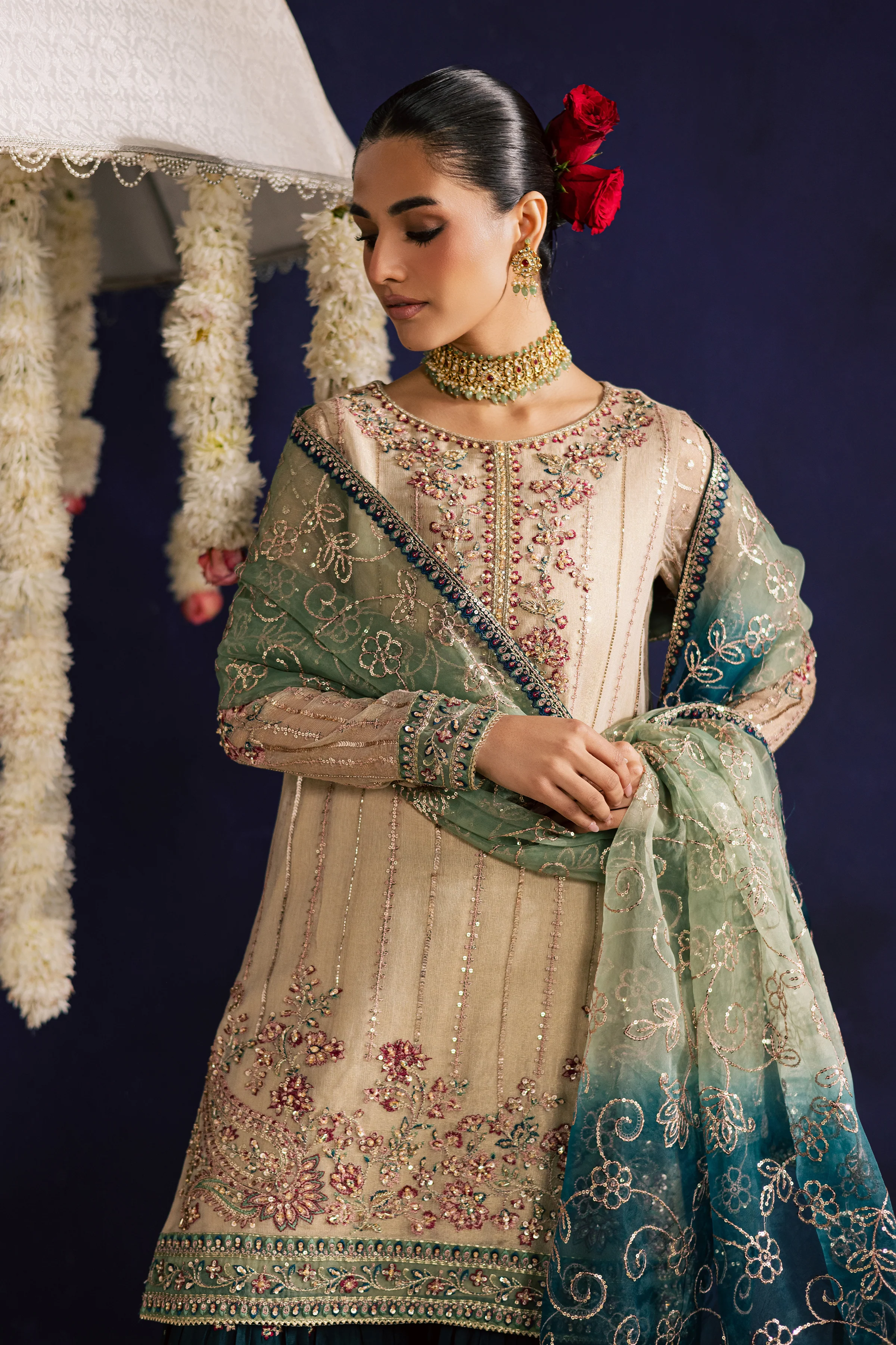 Rangeen 3Pc - Wedding Formal Dress - Image 5