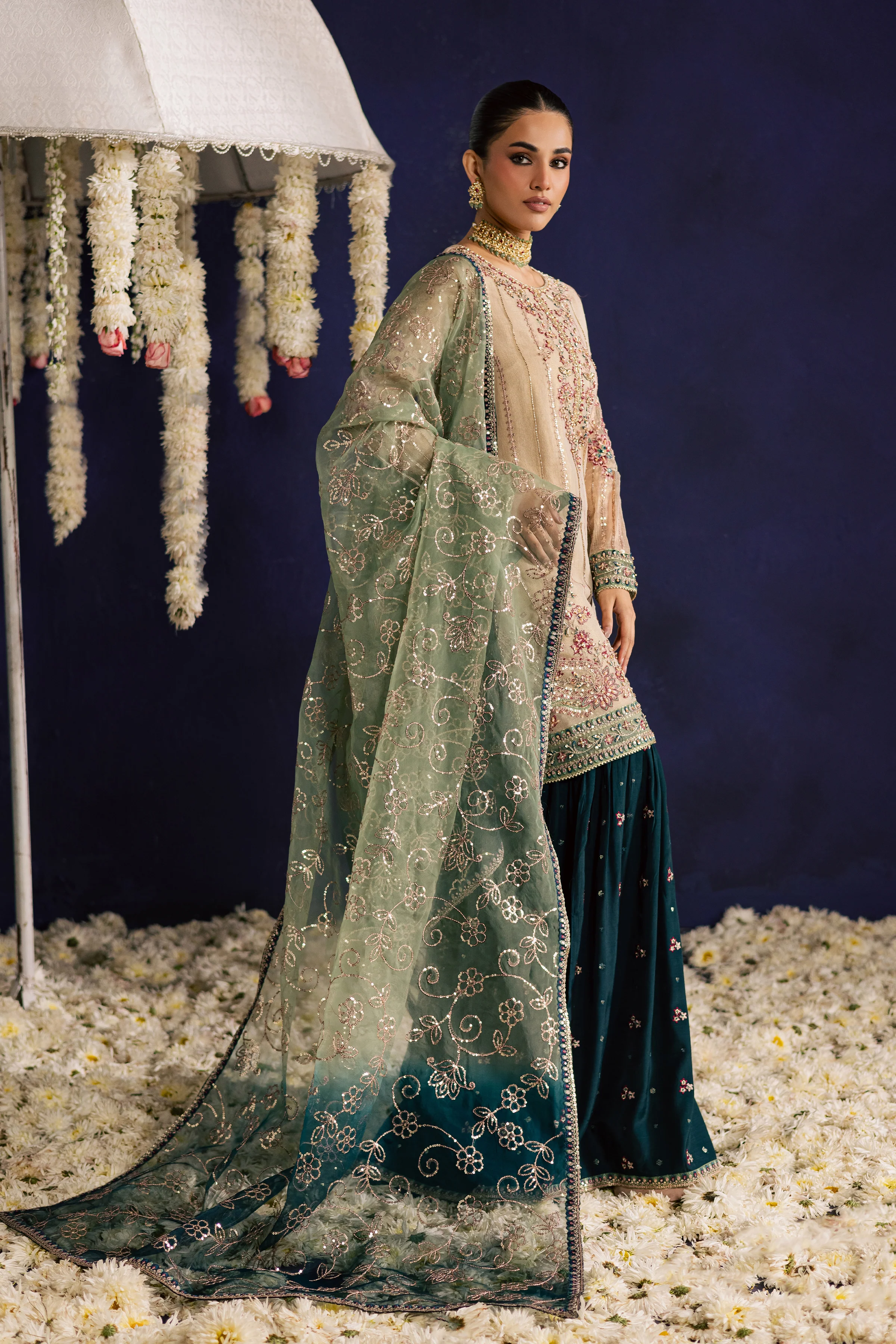 Rangeen 3Pc - Wedding Formal Dress - Image 6