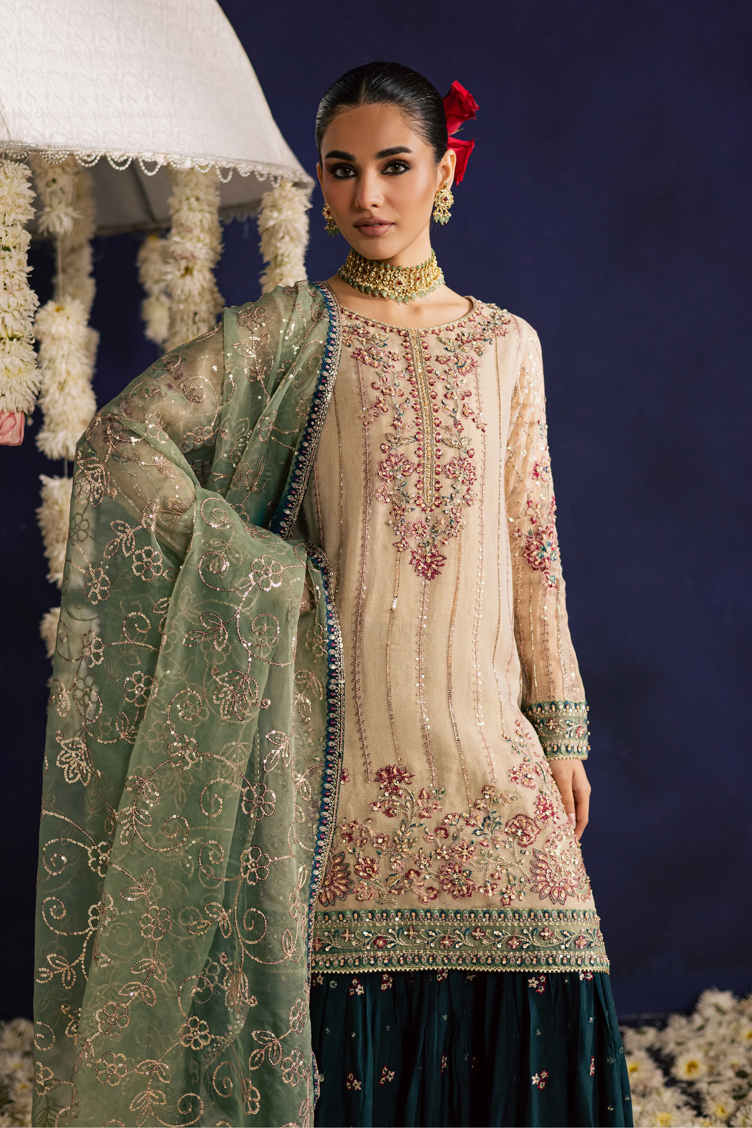 Rangeen 3Pc - Wedding Formal Dress - Image 7