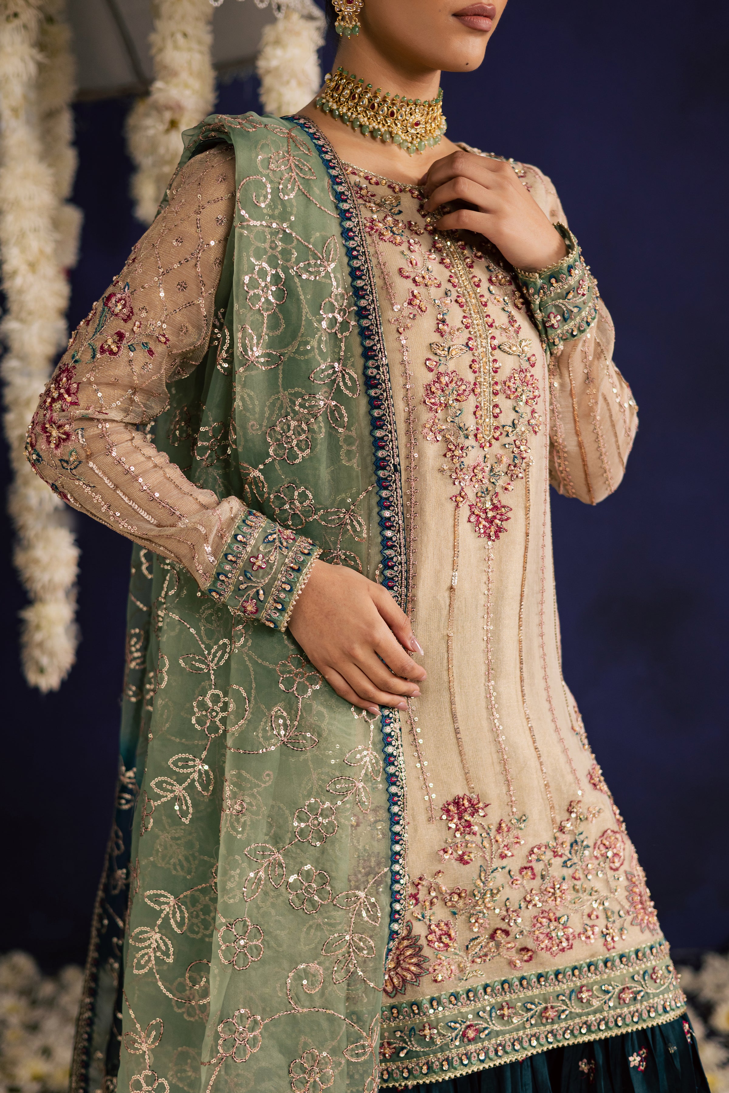 Rangeen 3Pc - Wedding Formal Dress - Image 8