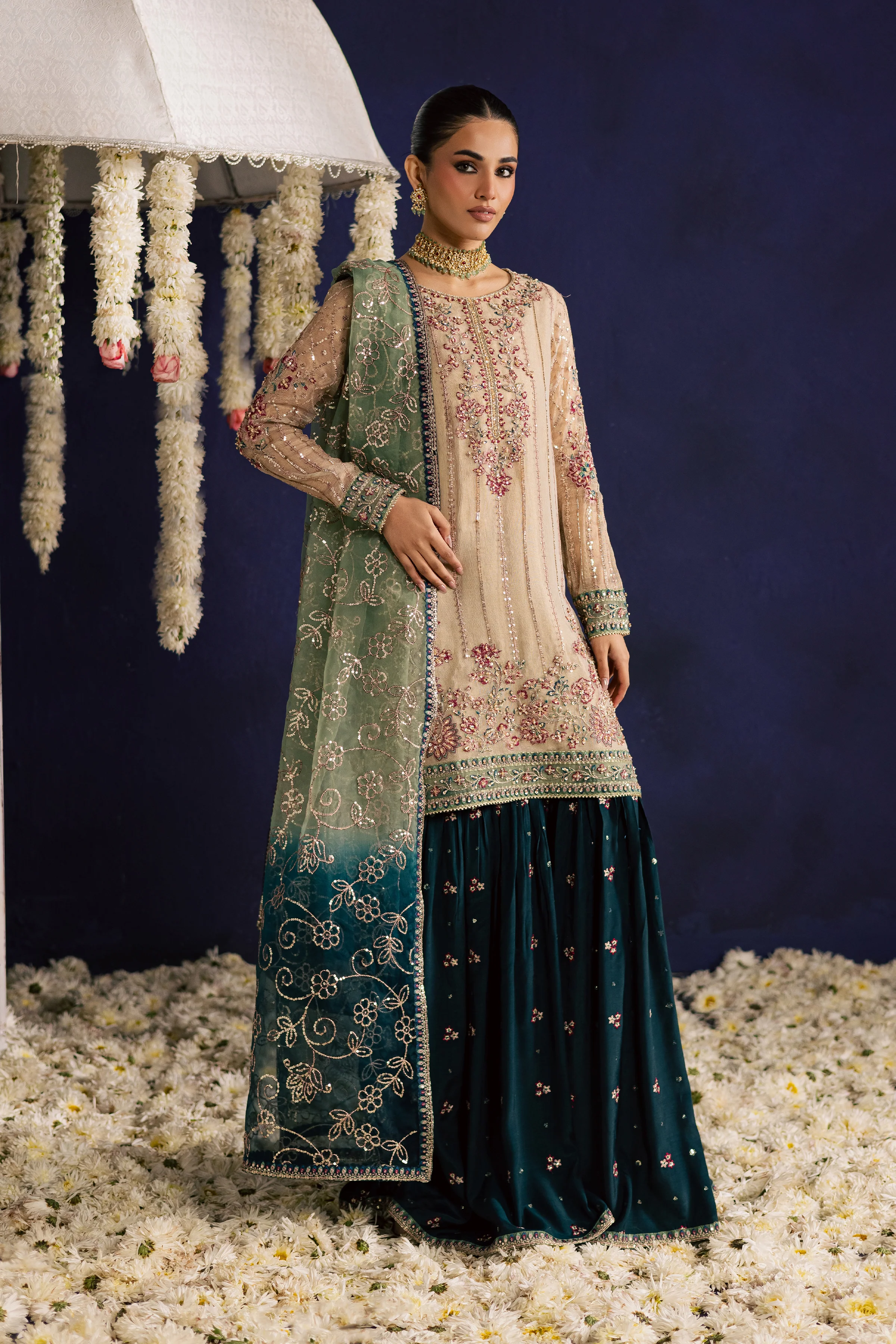 Rangeen 3Pc - Wedding Formal Dress - Image 9