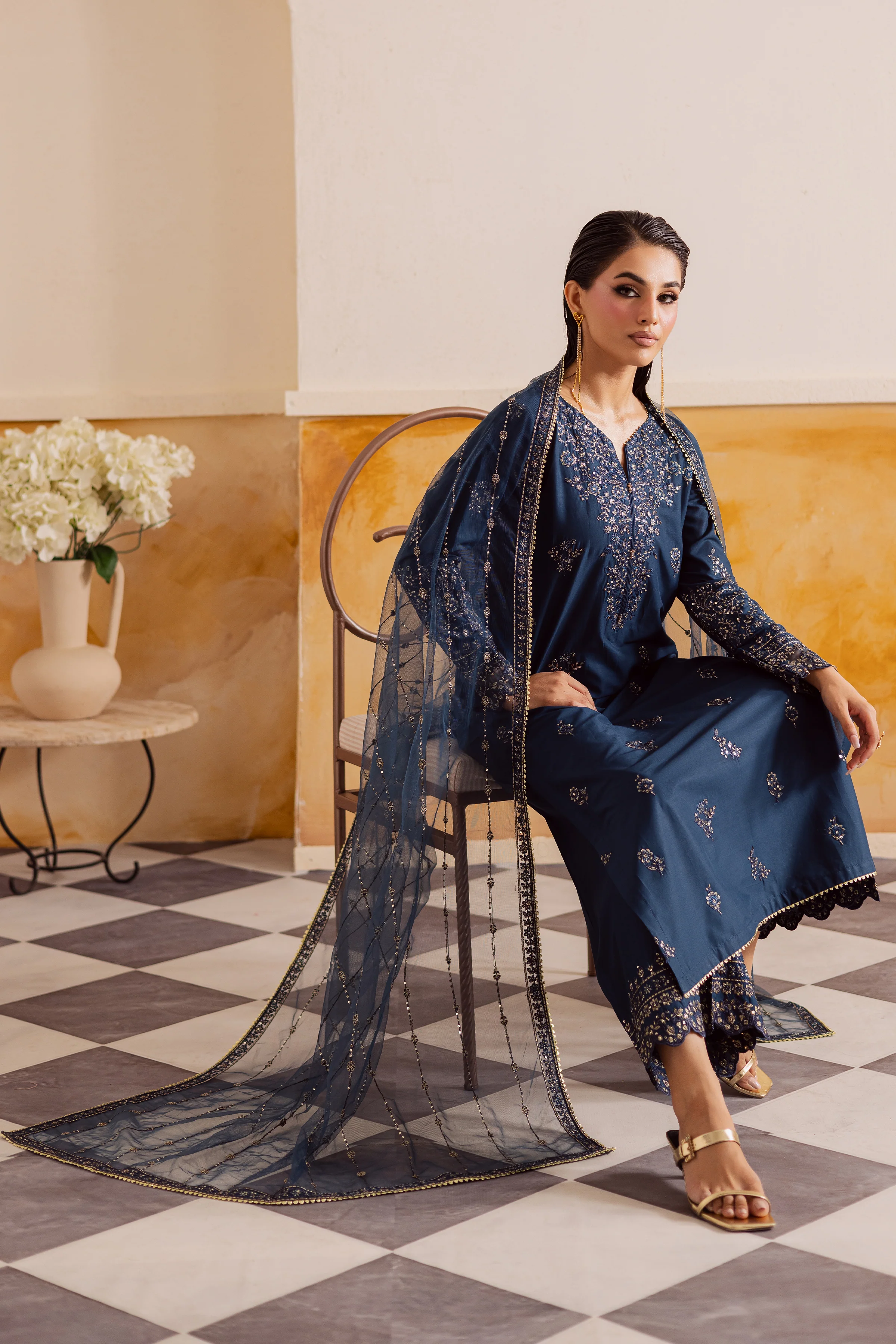 Rasha 3Pc - Embroidered Lawn Pret - Image 4
