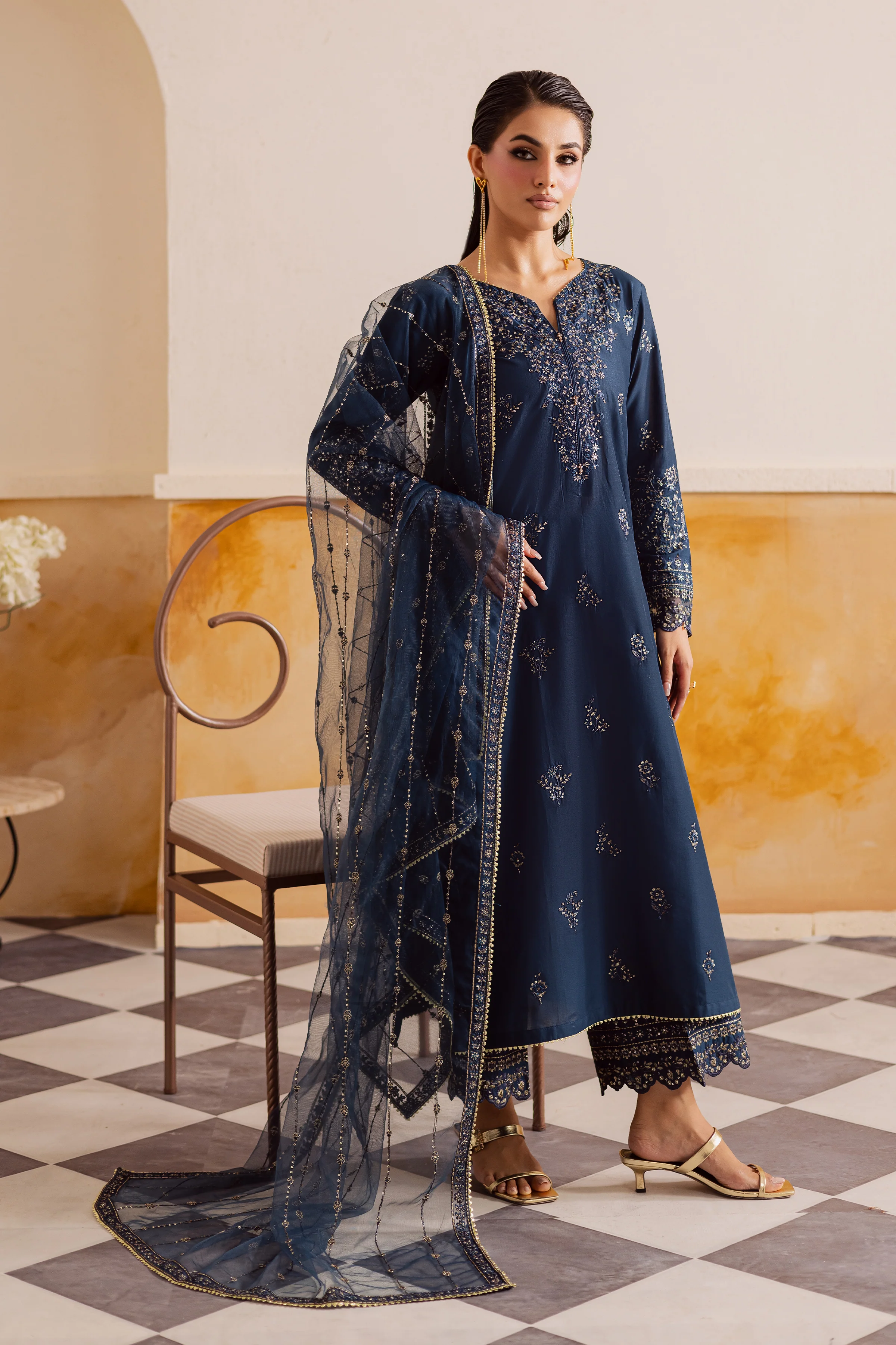 Rasha 3Pc - Embroidered Lawn Pret - Image 6
