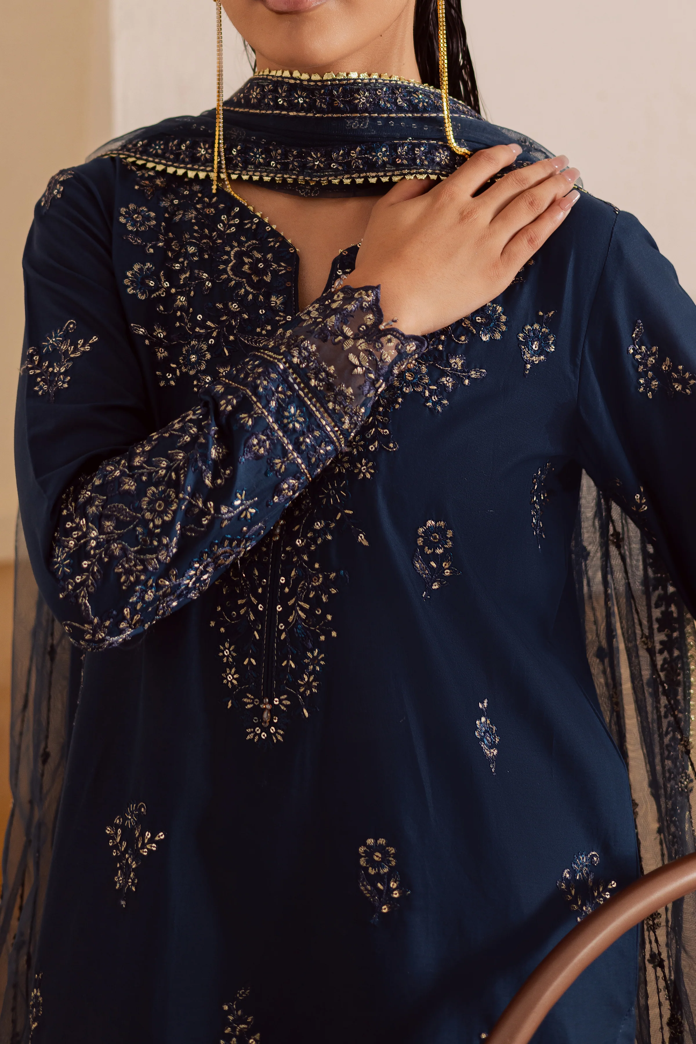 Rasha 3Pc - Embroidered Lawn Pret - Image 7