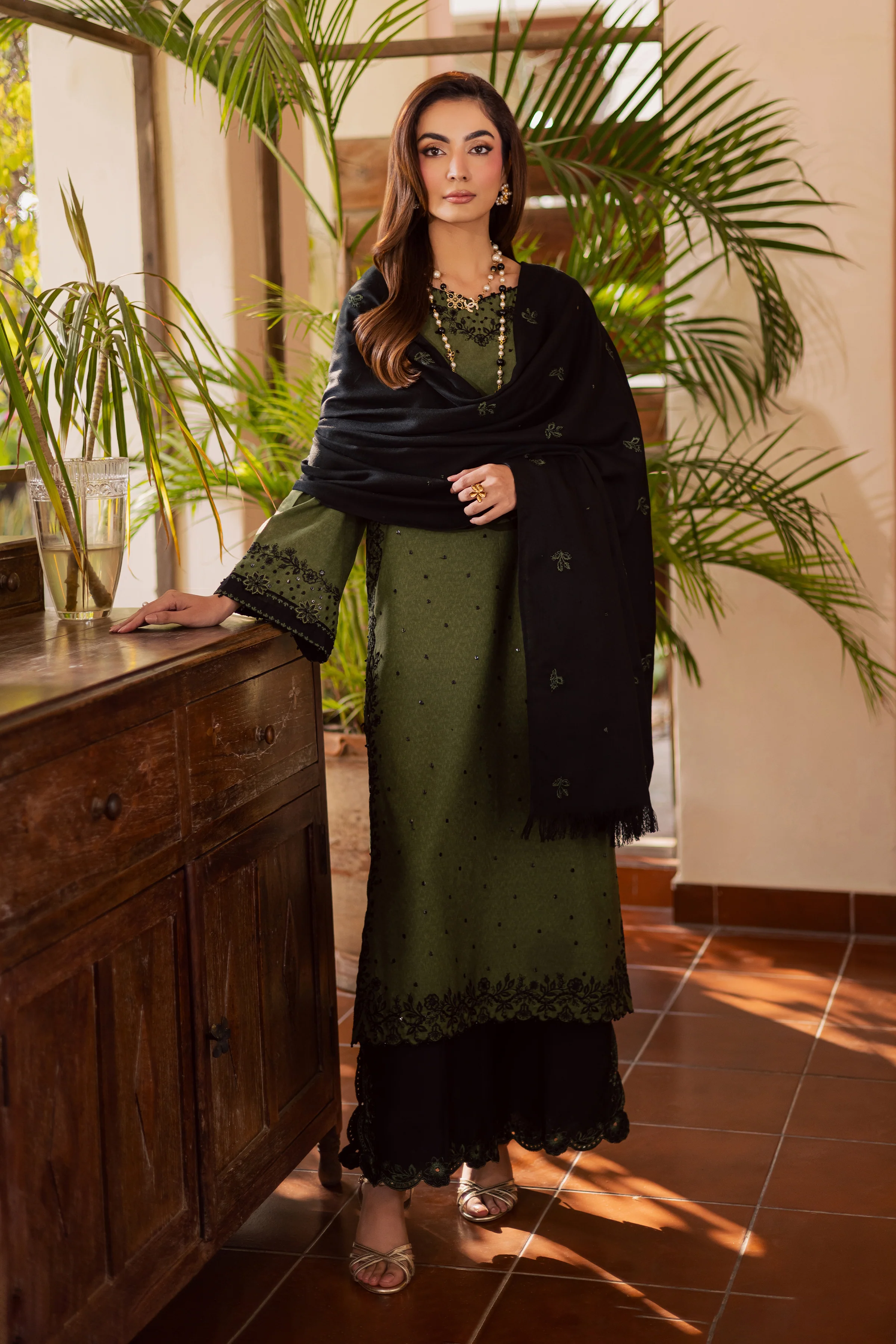 Record 3Pc - Embroidered Festive Pret - Image 3