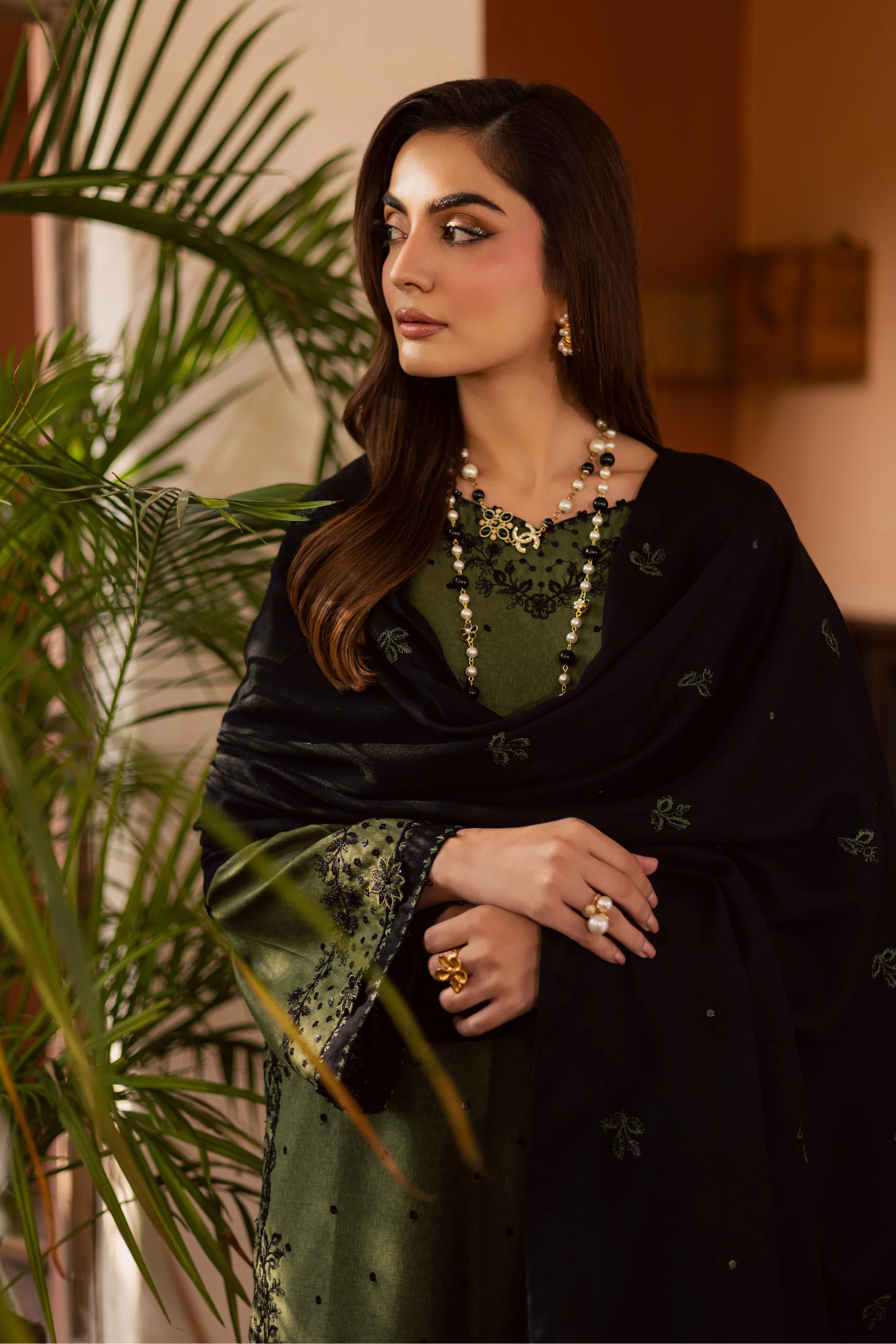 Record 3Pc - Embroidered Festive Pret - Image 4