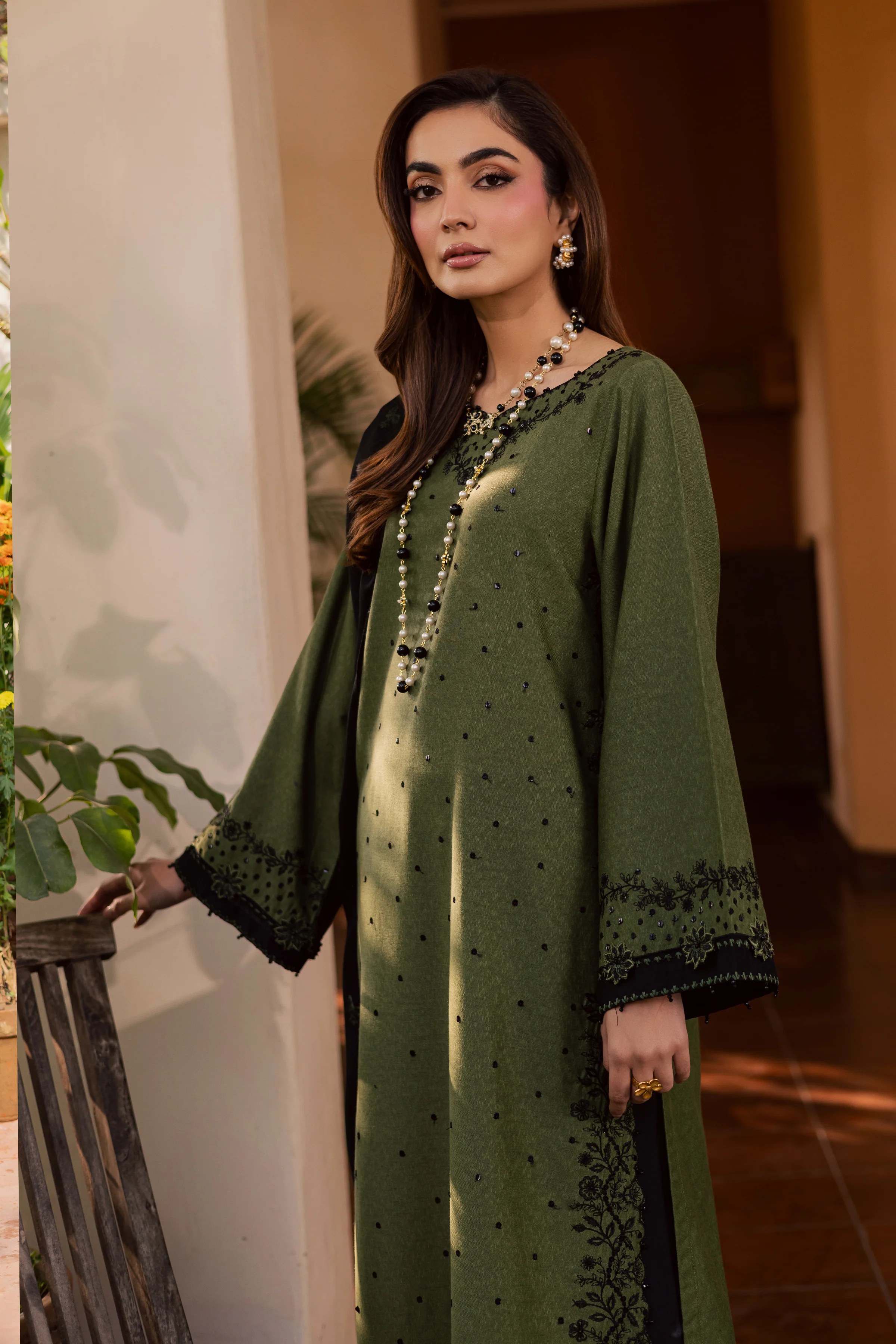 Record 3Pc - Embroidered Festive Pret - Image 5