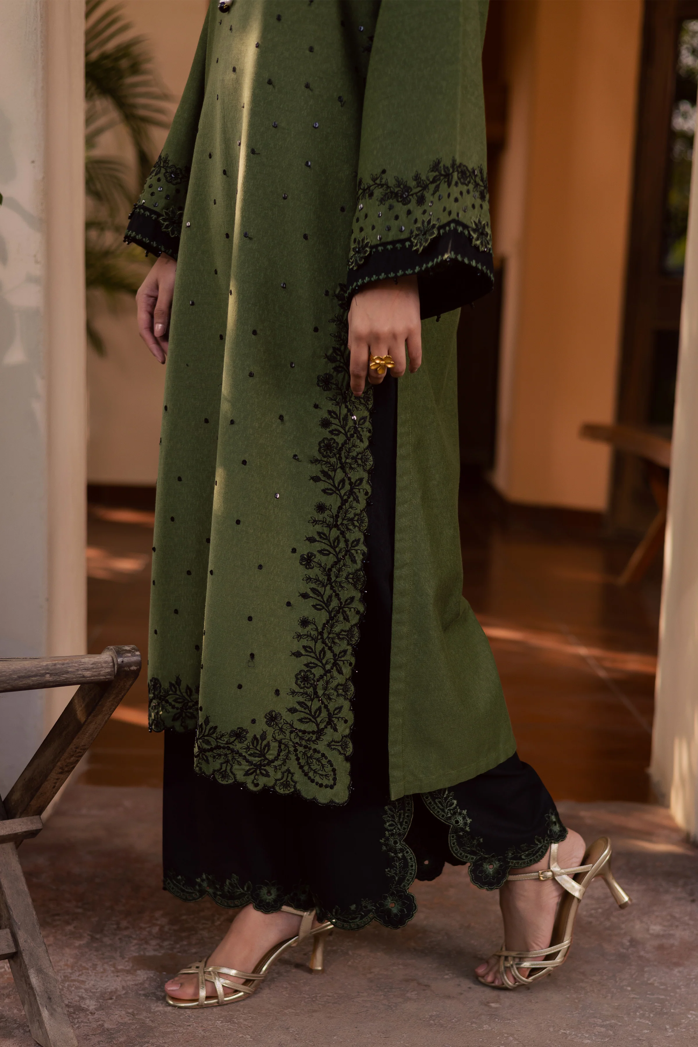 Record 3Pc - Embroidered Festive Pret - Image 6