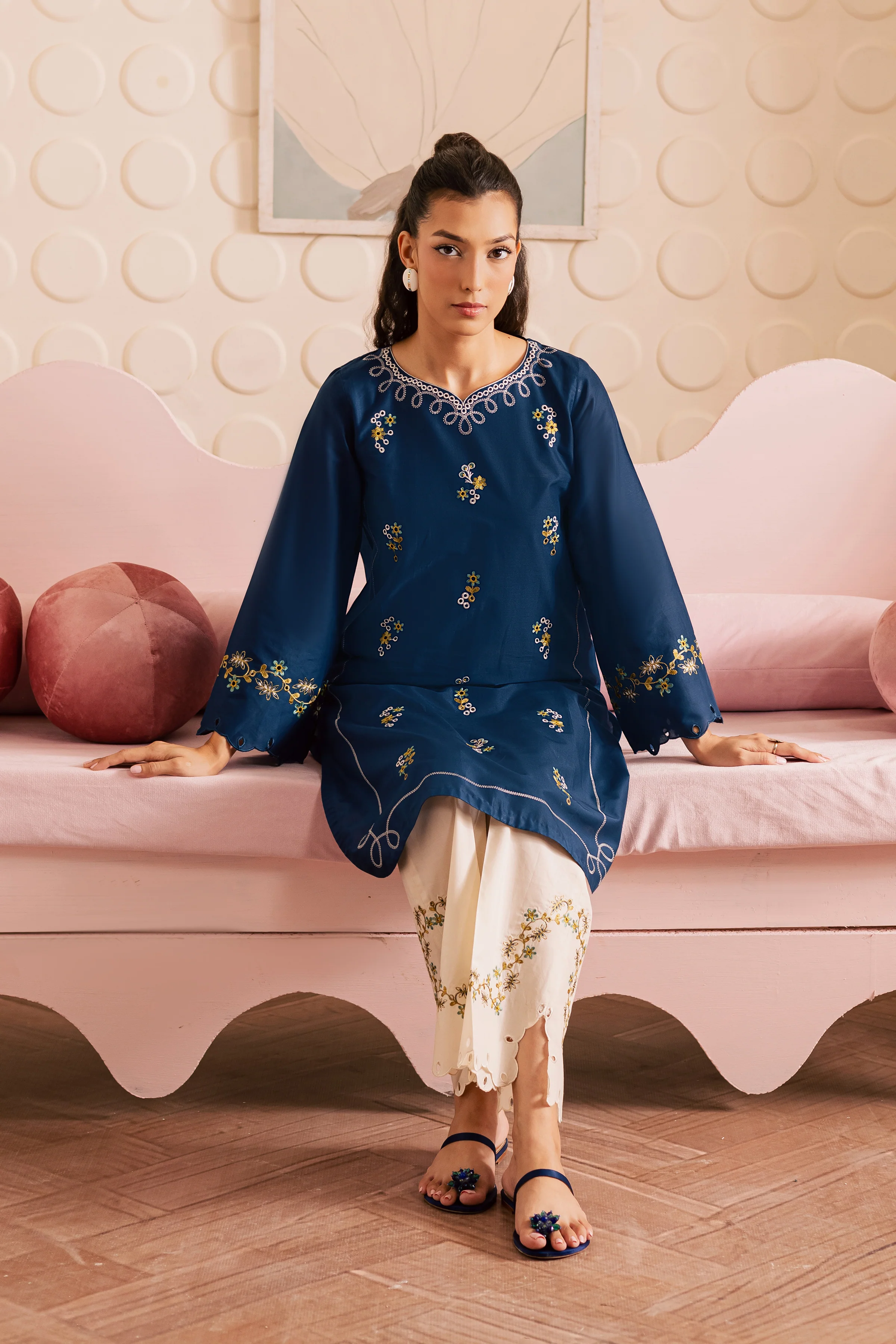Reef 2Pc - Embroidered Lawn Pret - Image 4
