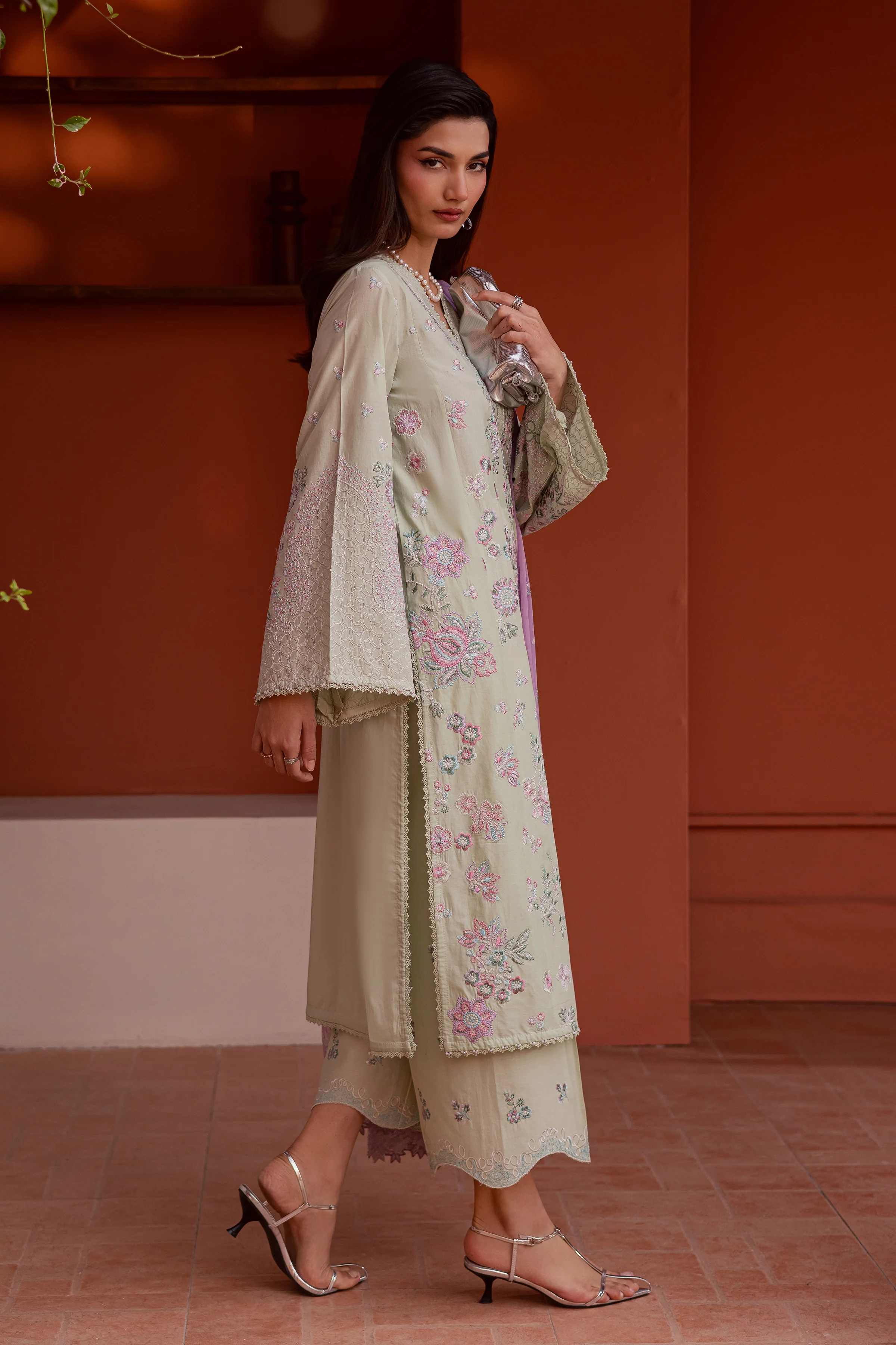 Reeya 3Pc - Festive Embroidered Lawn - Image 12