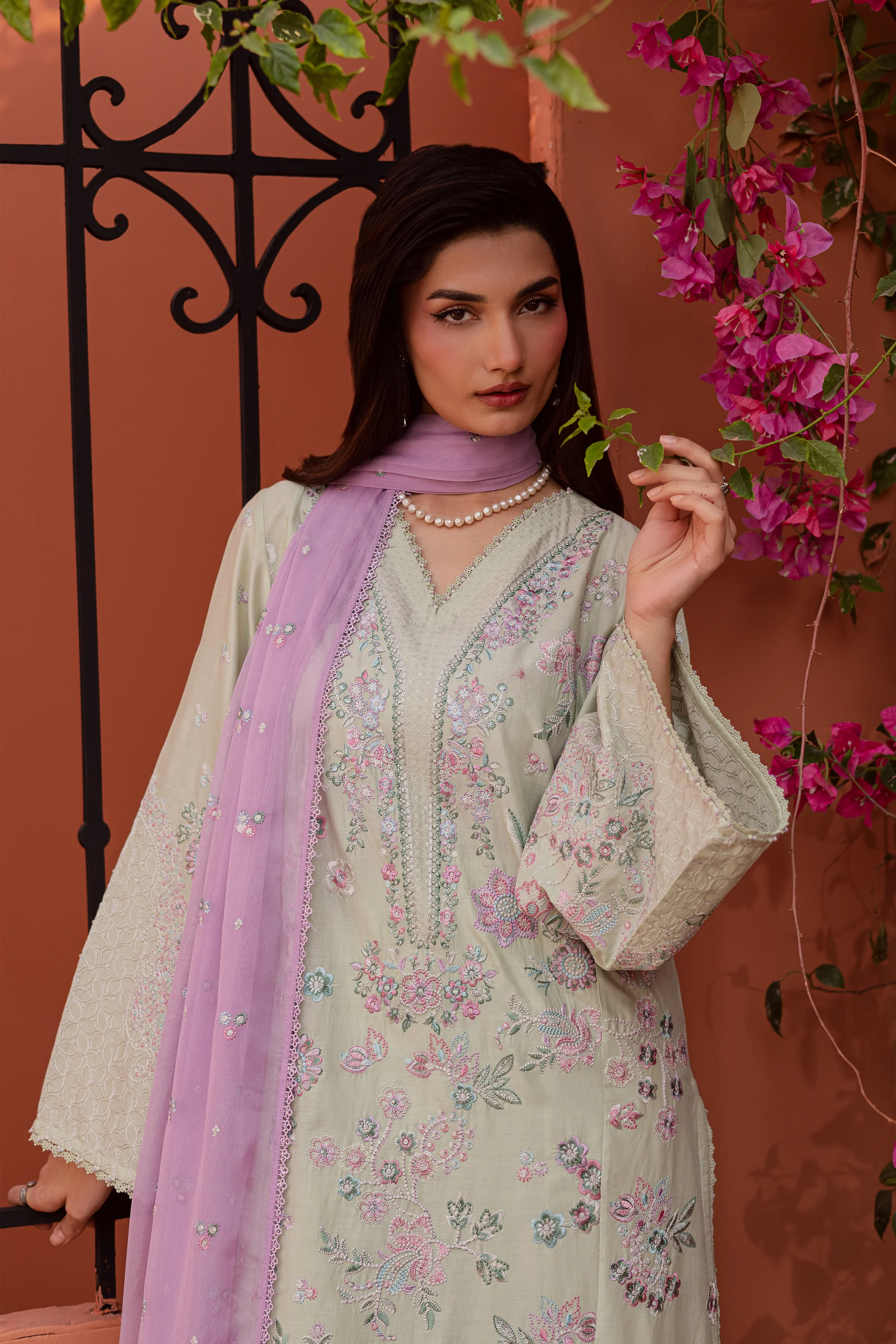 Reeya 3Pc - Festive Embroidered Lawn - Image 6