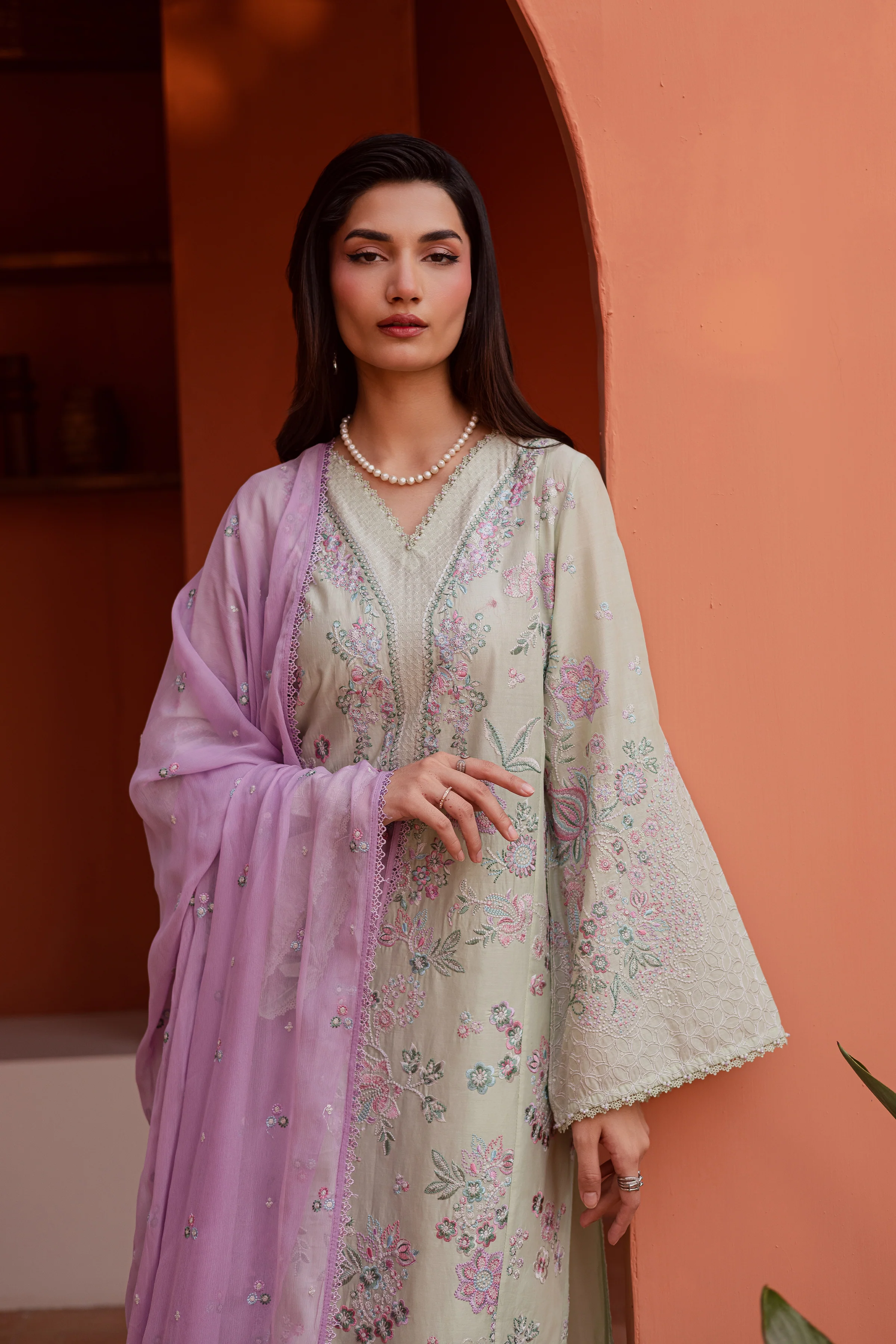 Reeya 3Pc - Festive Embroidered Lawn - Image 8