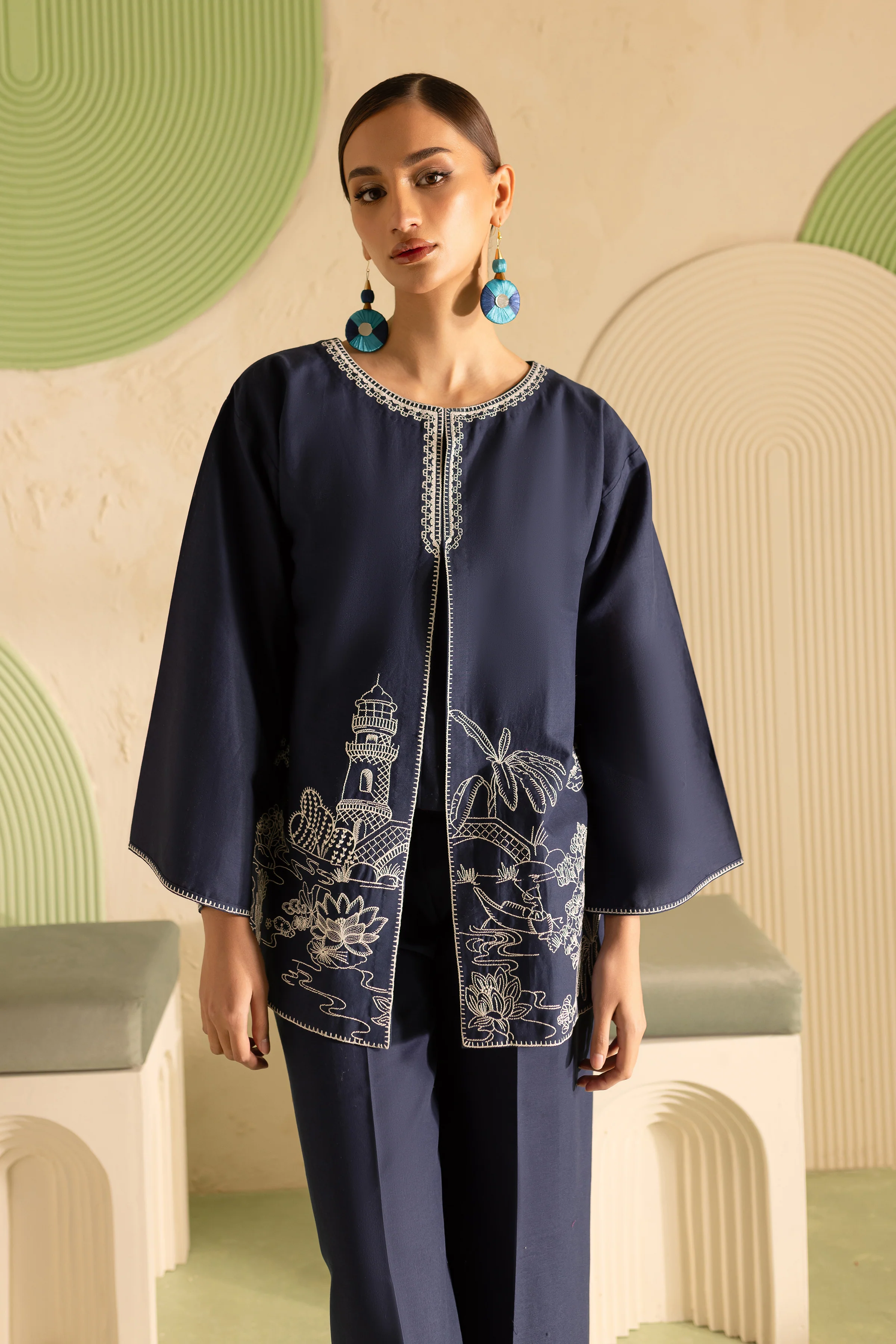 Remas 3Pc - Embroidered Khaddar Dressa - Image 2