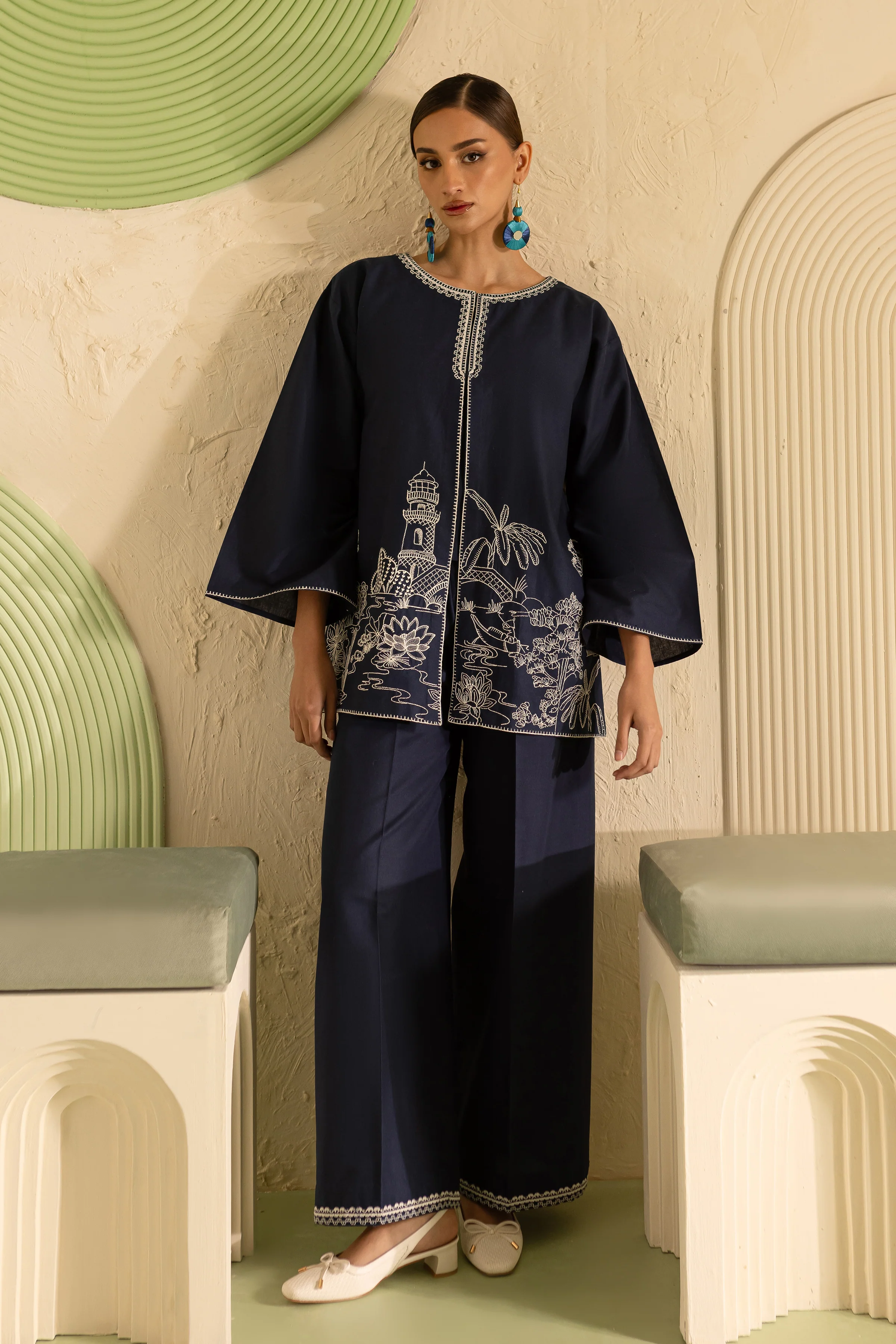 Remas 3Pc - Embroidered Khaddar Dressa - Image 7