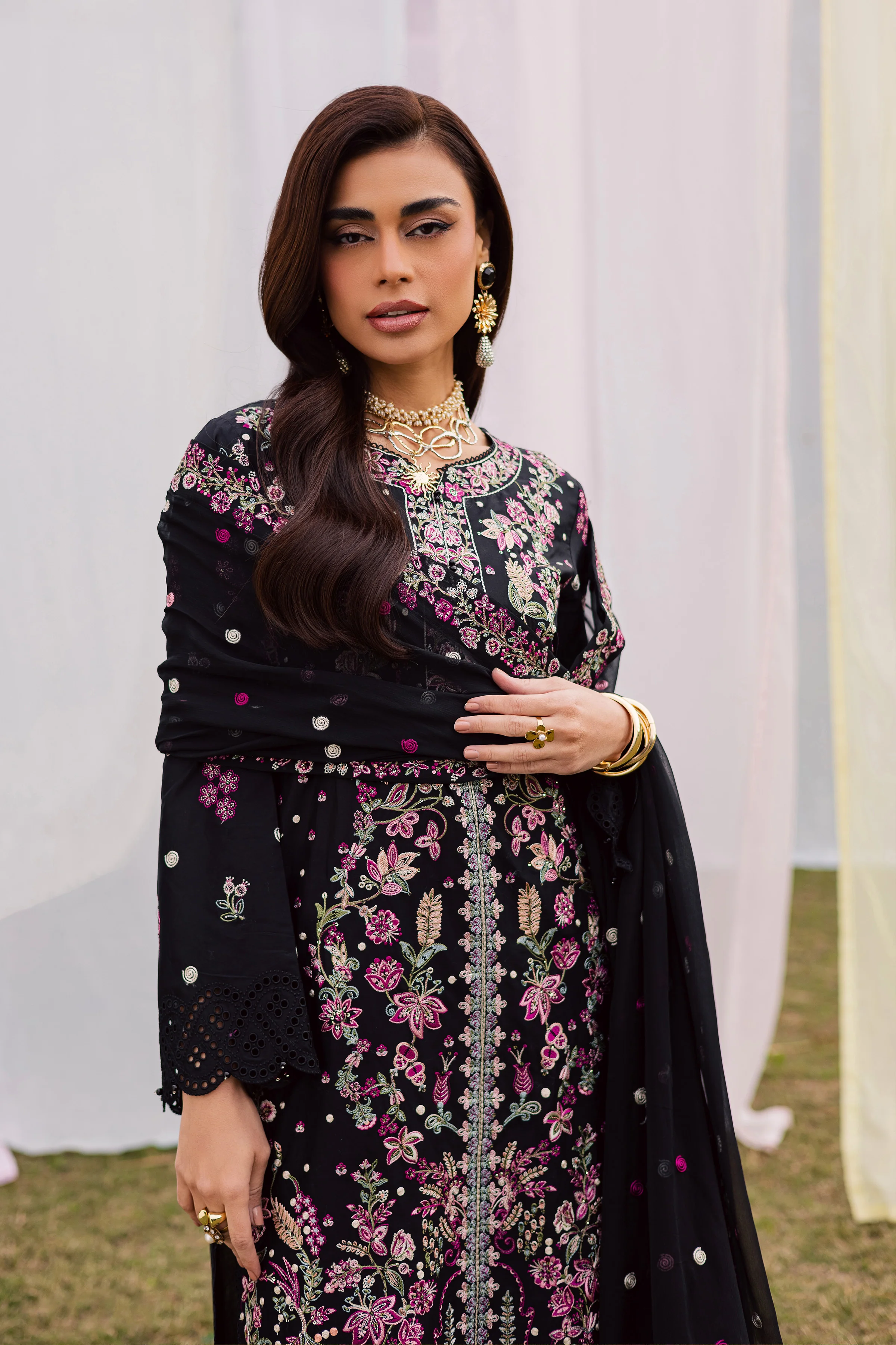Rene 3Pc - Festive Embroidered Lawn - Image 4