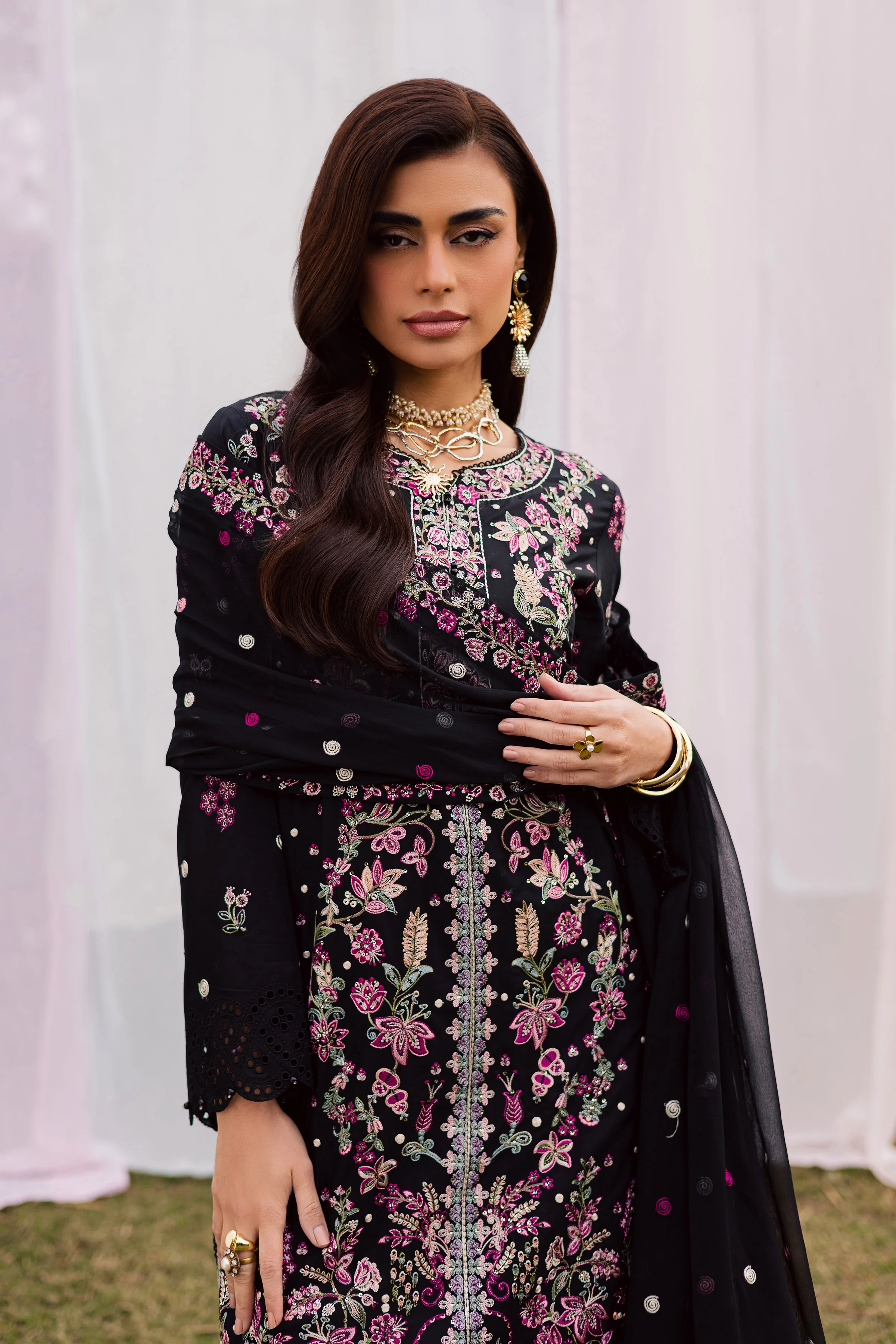 Rene 3Pc - Festive Embroidered Lawn - Image 7