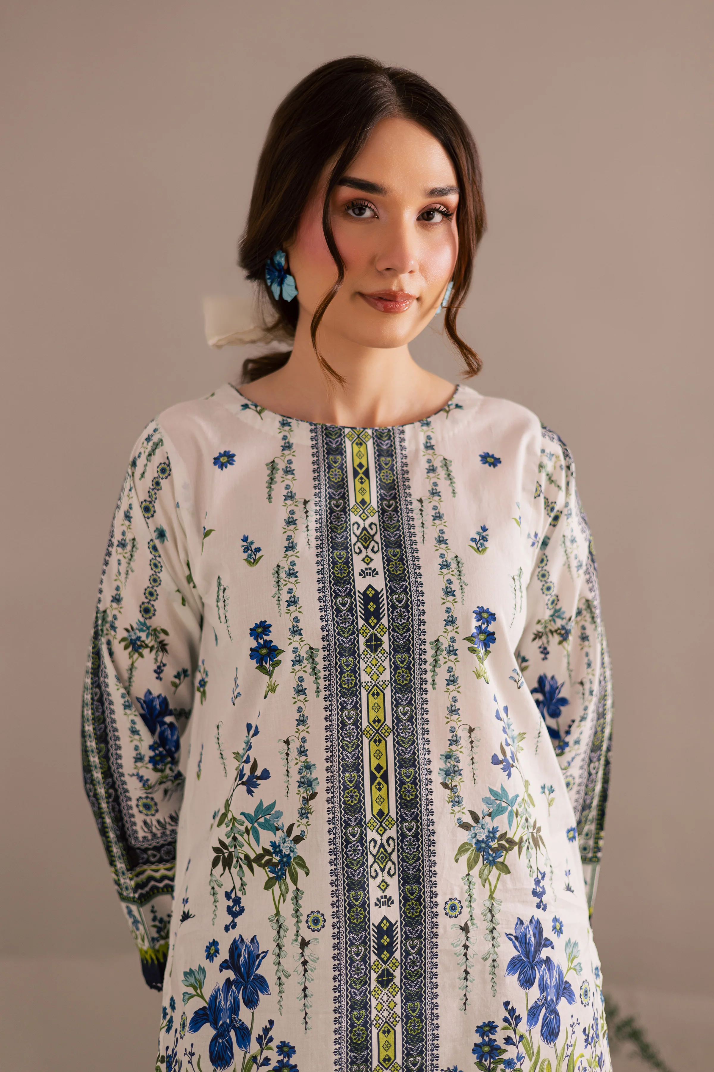 Reyna 2Pc - Printed Lawn Dress - Image 3