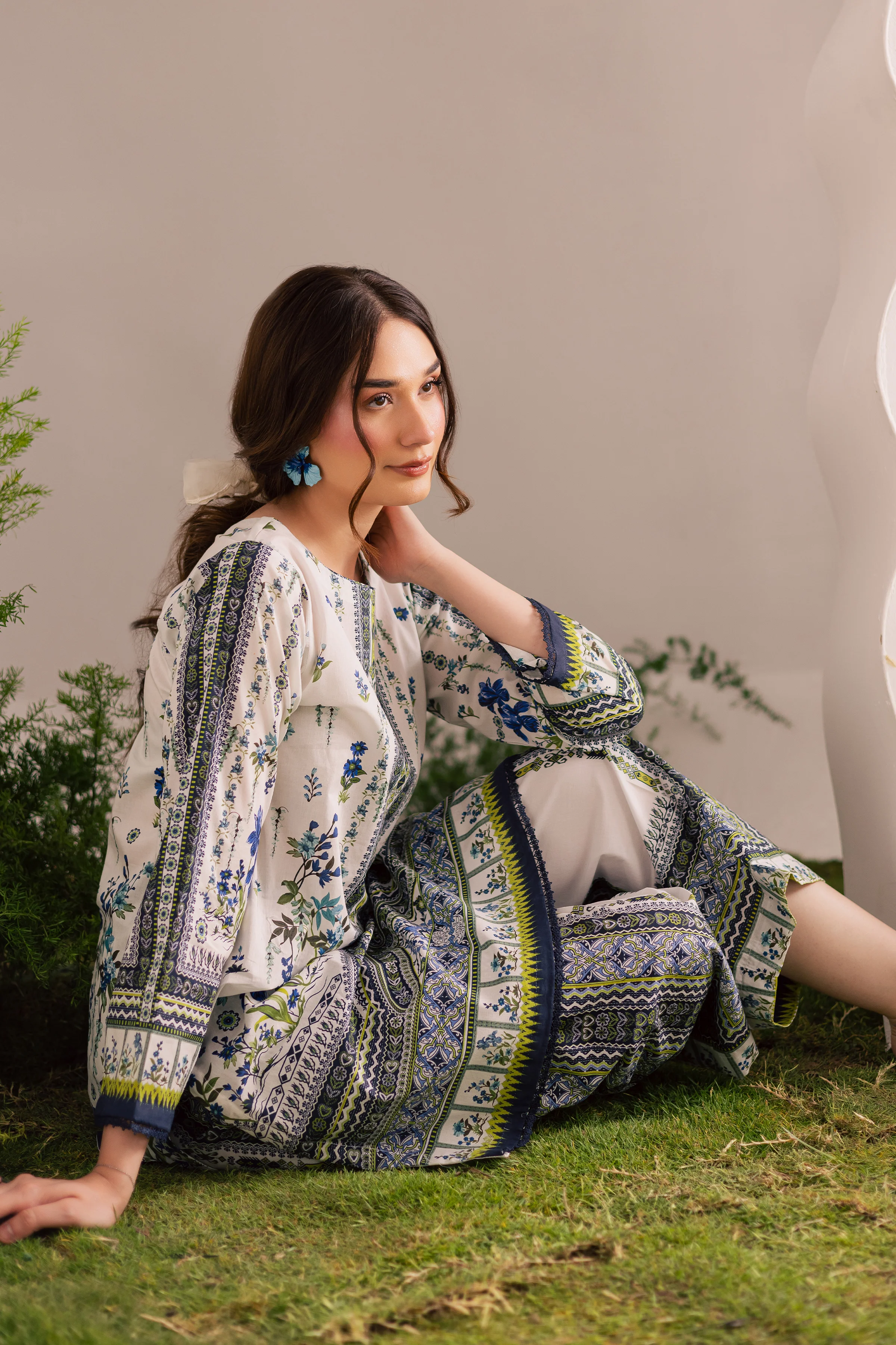 Reyna 2Pc - Printed Lawn Dress - Image 4