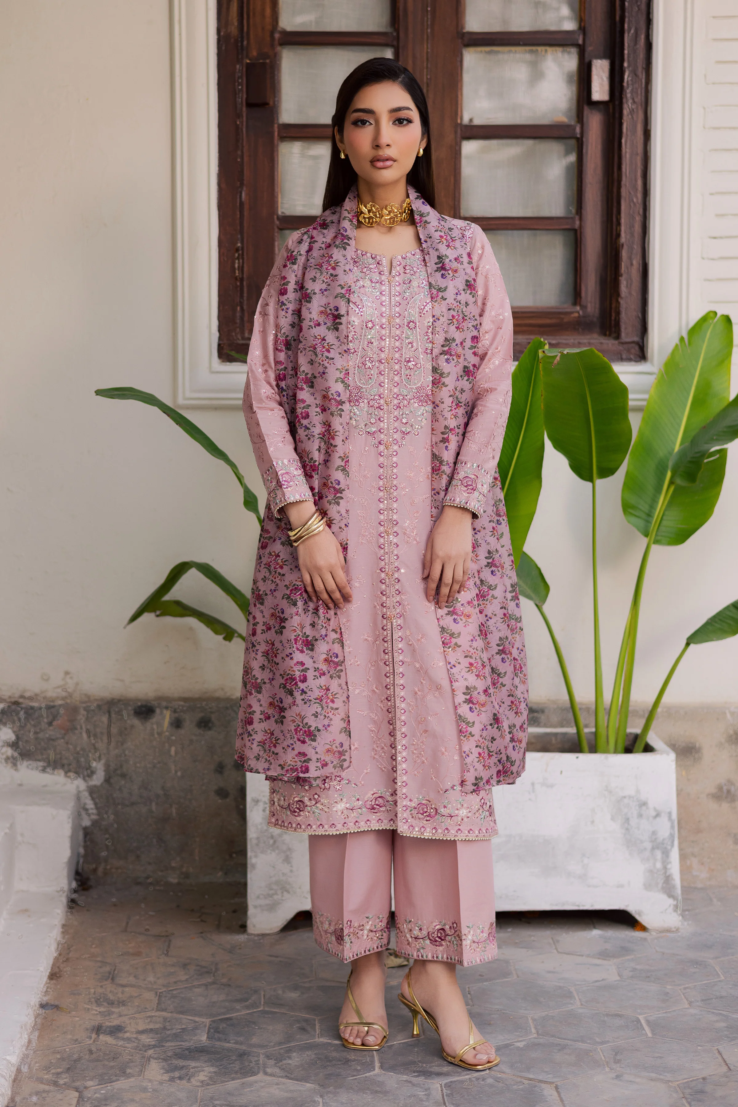 Rimi 3Pc - Festive Embroidered Lawn - Image 3