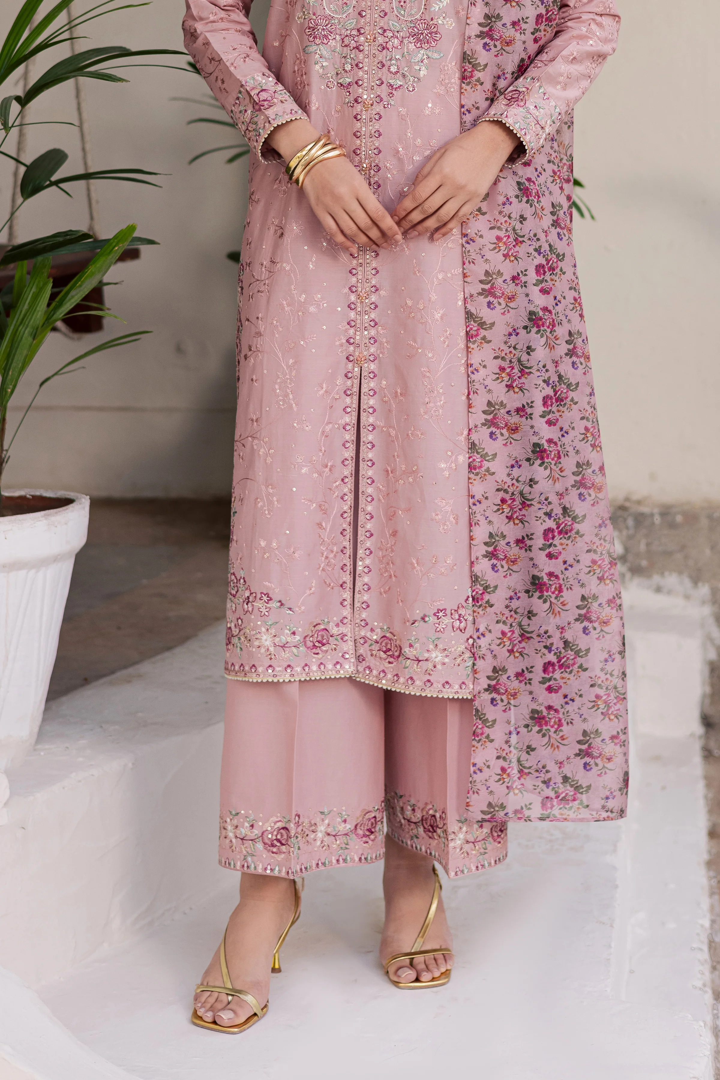 Rimi 3Pc - Festive Embroidered Lawn - Image 7