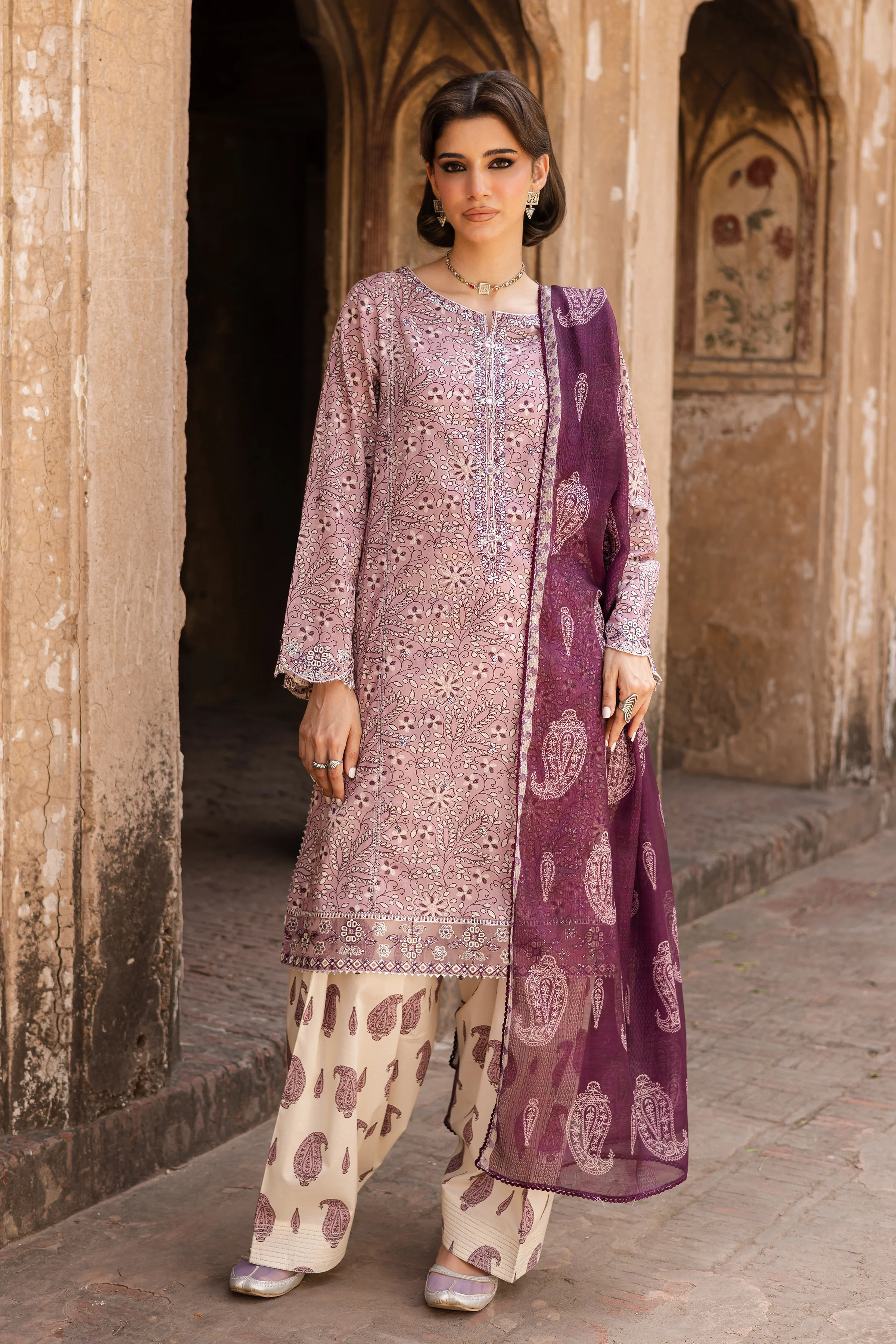 Riya 3Pc- Printed Lawn Dress