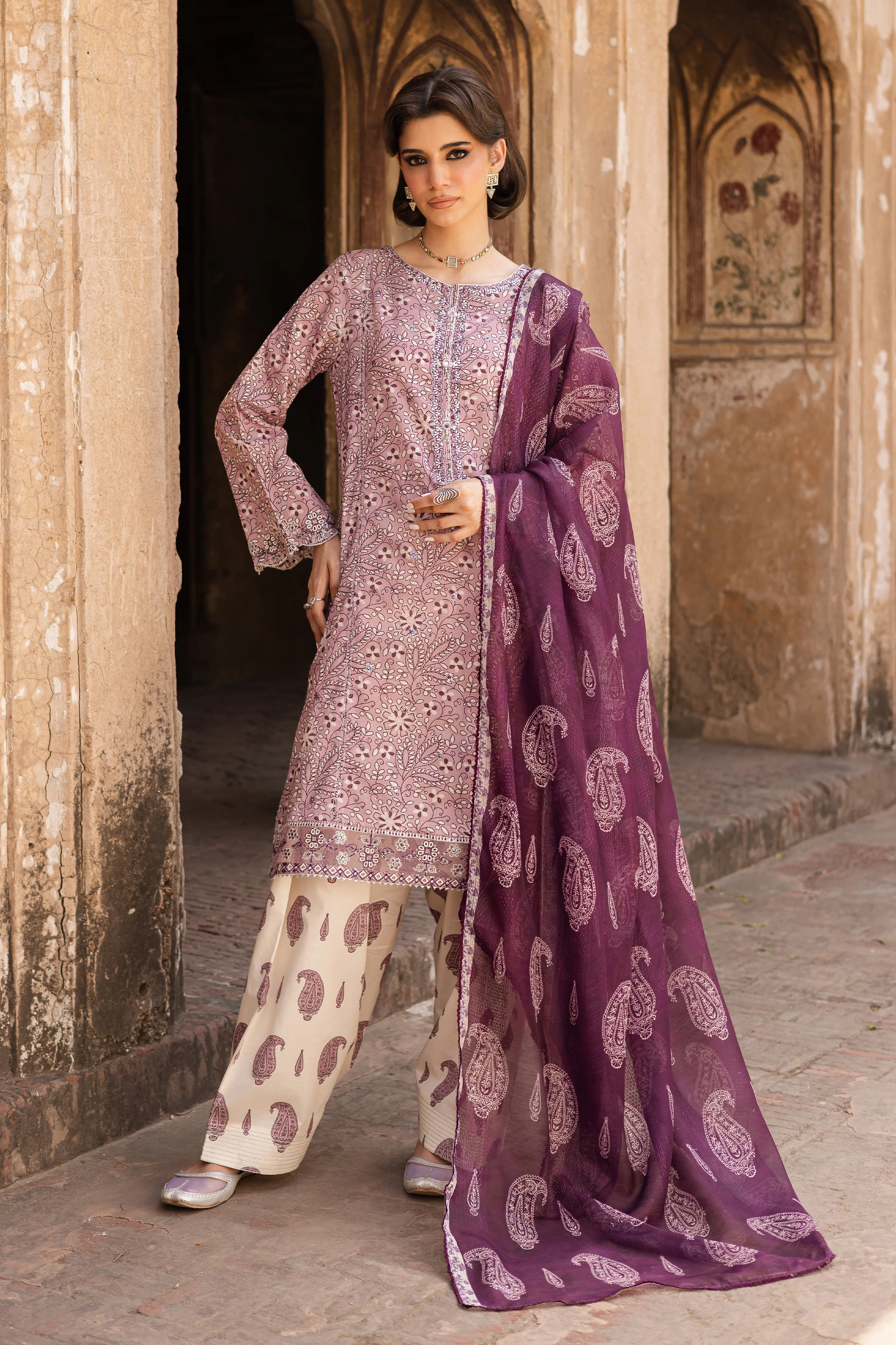 Riya 3Pc- Printed Lawn Dress - Image 5