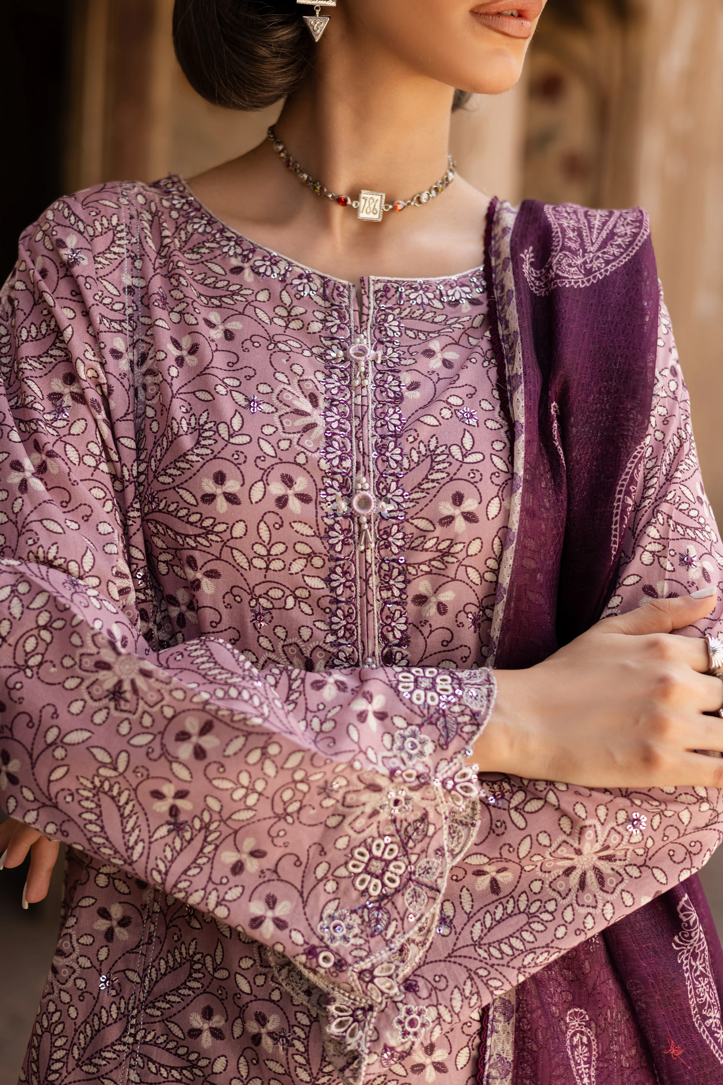 Riya 3Pc- Printed Lawn Dress - Image 8