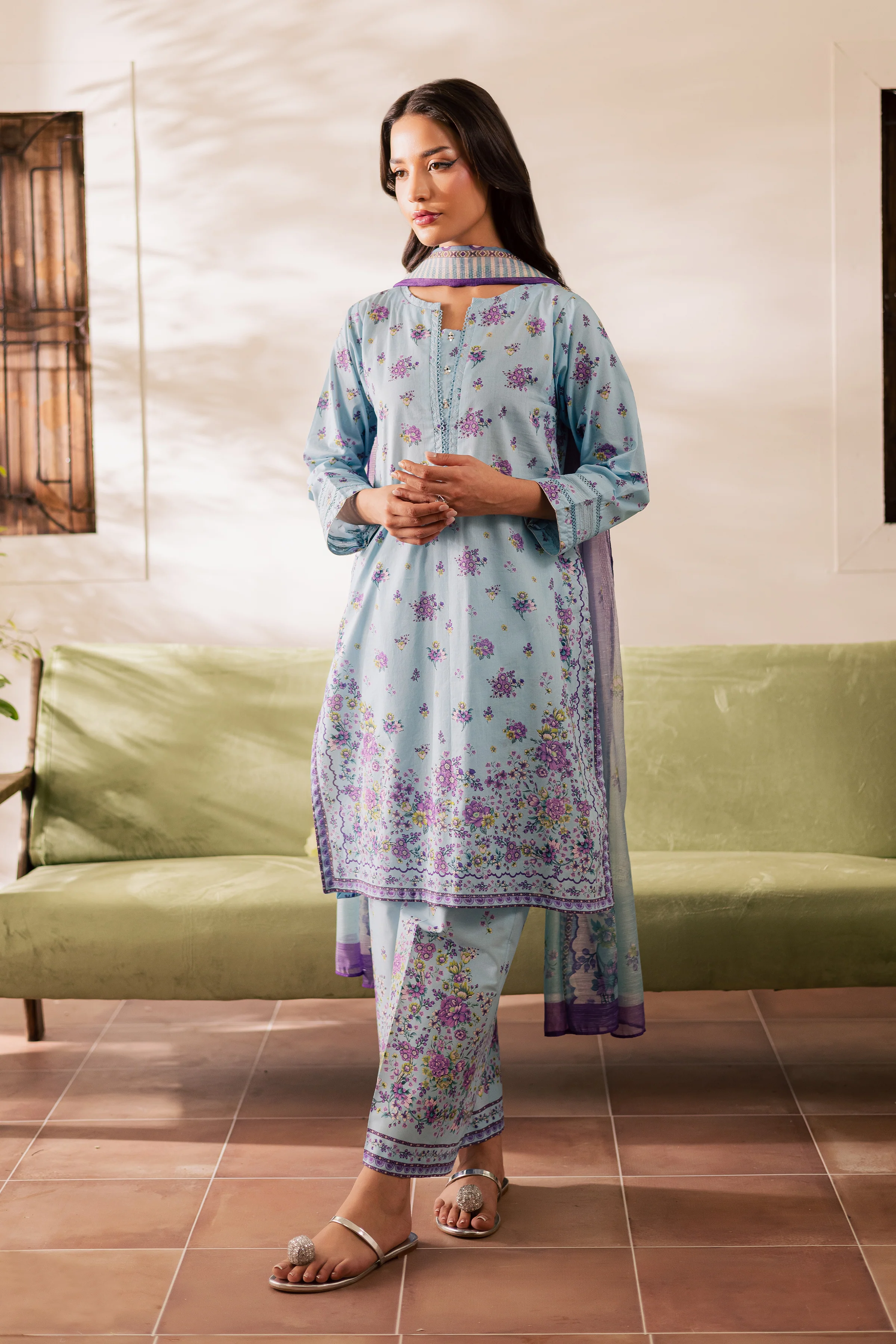 Roan 3Pc - Printed Casual Pret - Image 4