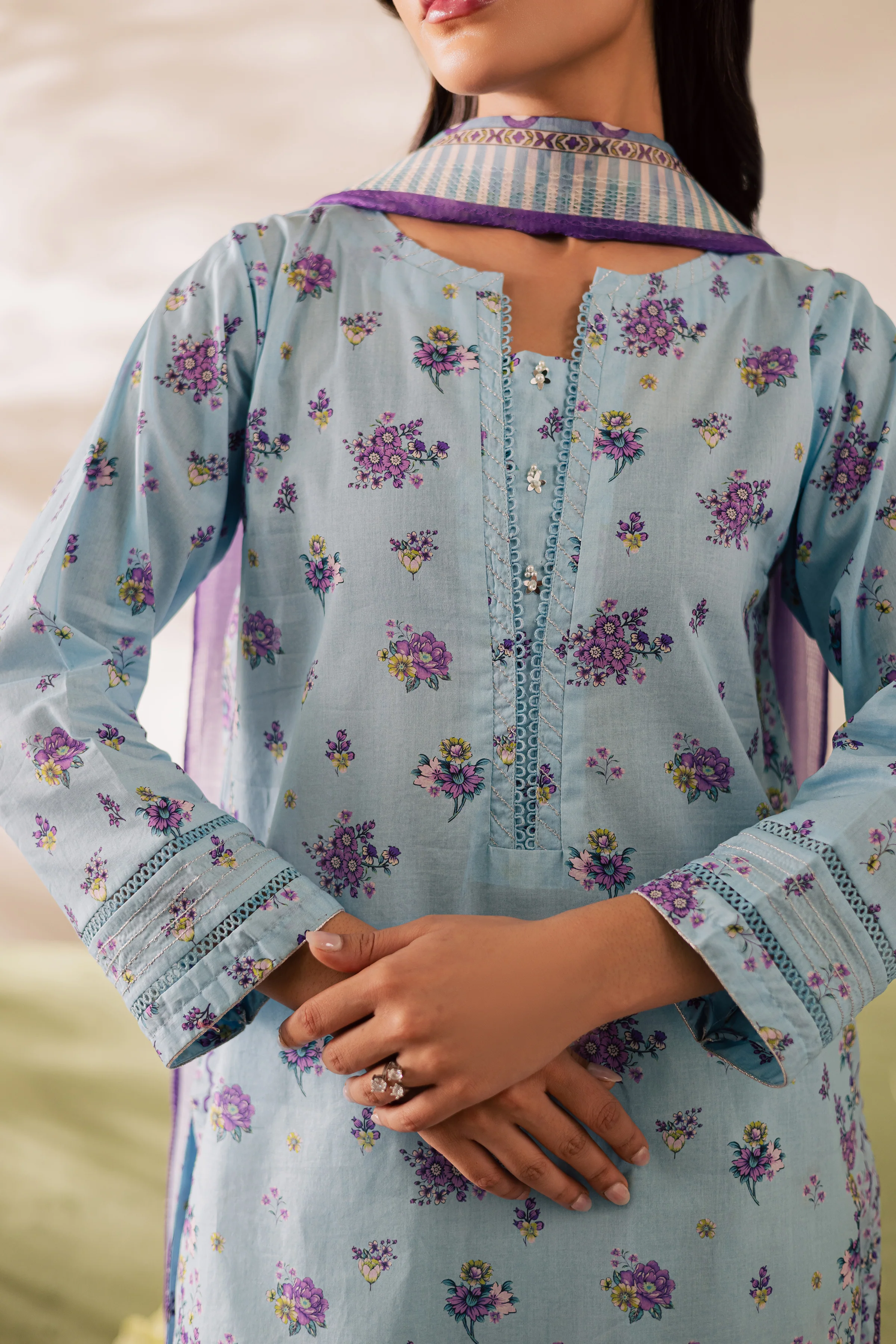 Roan 3Pc - Printed Casual Pret - Image 8