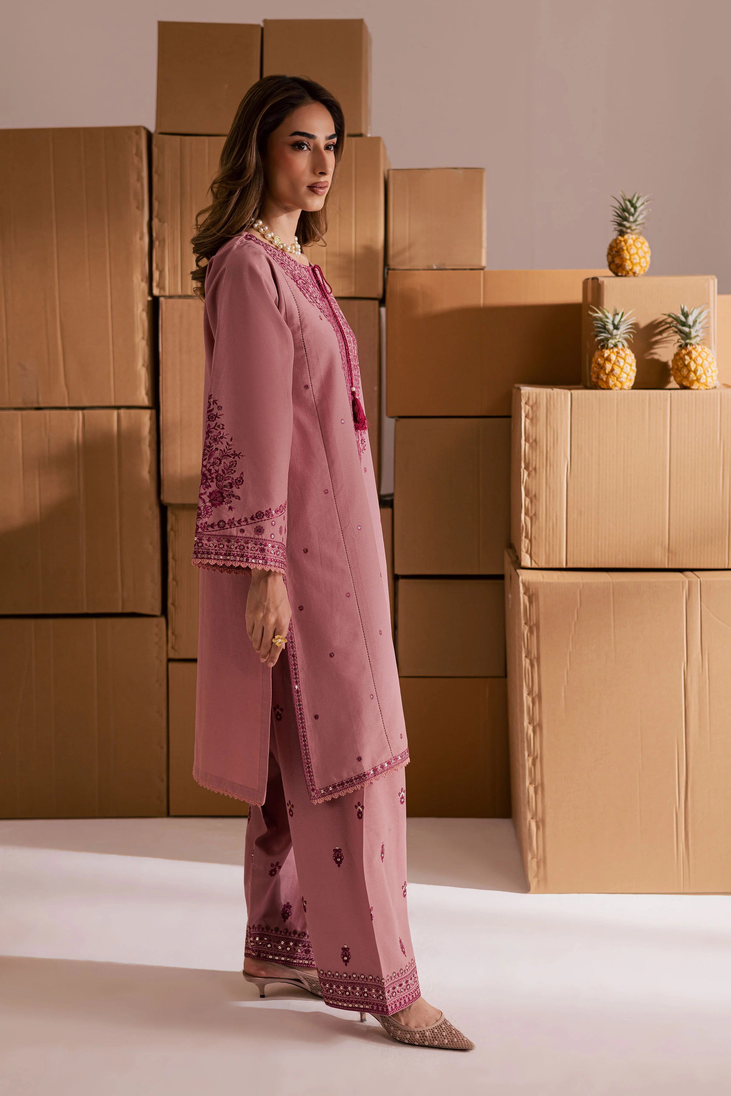 Roop 2Pc - Embroidered Khaddar Dress - Image 3