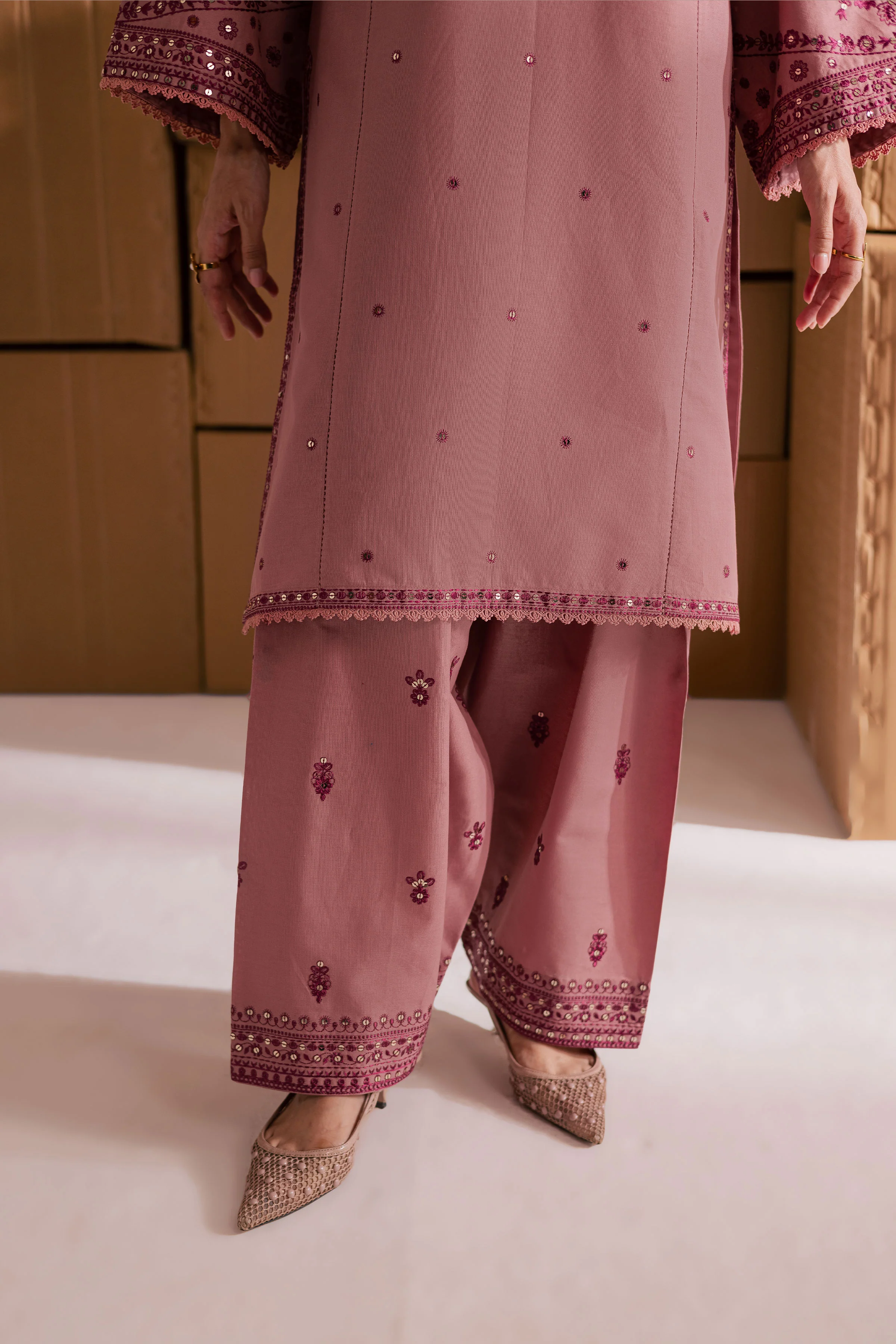 Roop 2Pc - Embroidered Khaddar Dress - Image 8